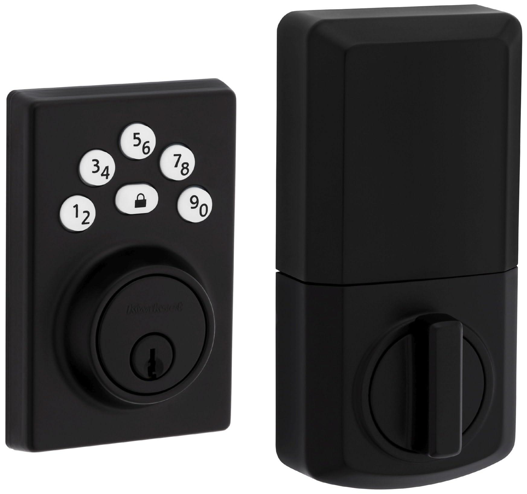Kwikset 9240CNT-514 Contemporary Powerbolt Electronic SmartCode Deadbolt with RCAL Latch and RCS Strike Matte Black Finish - Image 9