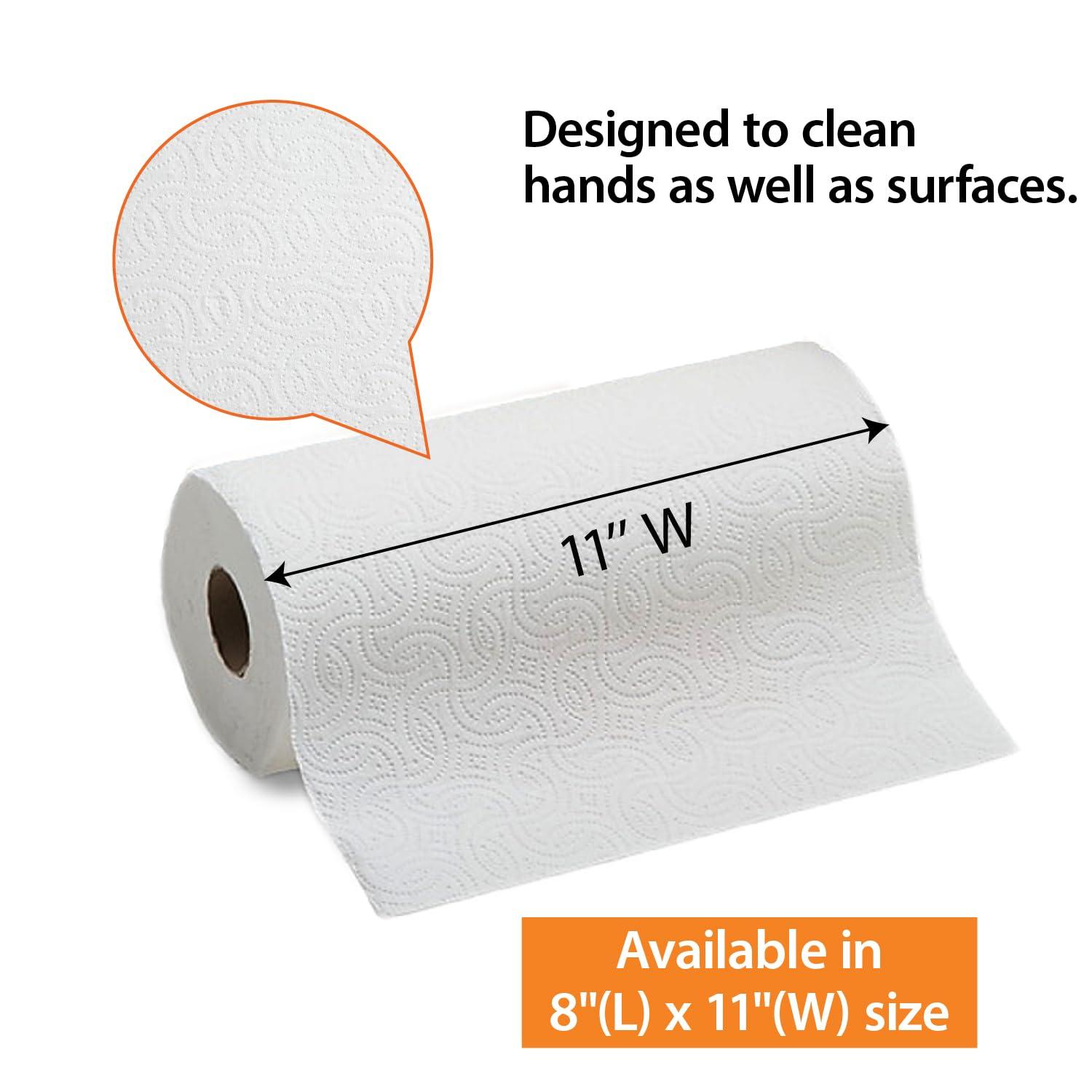 COASTWIDE 2-Ply Jumbo Kitchen Paper Towels, 250-Sheets Per Roll, 12-Pack, White - Image 7