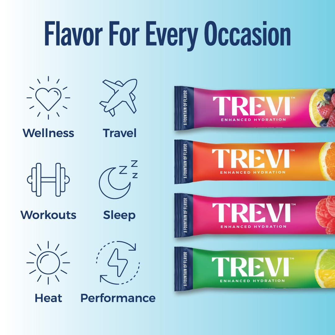 TREVI™ Sugar Free Electrolytes - Drink Mix Hydration Powder Packets - 28 Count - Variety Pack 1 - Image 7