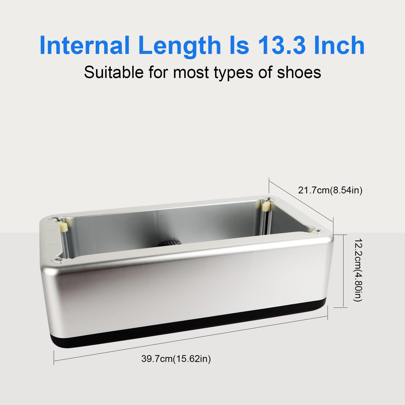 Automatic Shoe Covers Dispenser with 100 PCS Disposable Shoe Covers for Home, Office, Supermarket, Factory, Lab (Silver) - Image 2