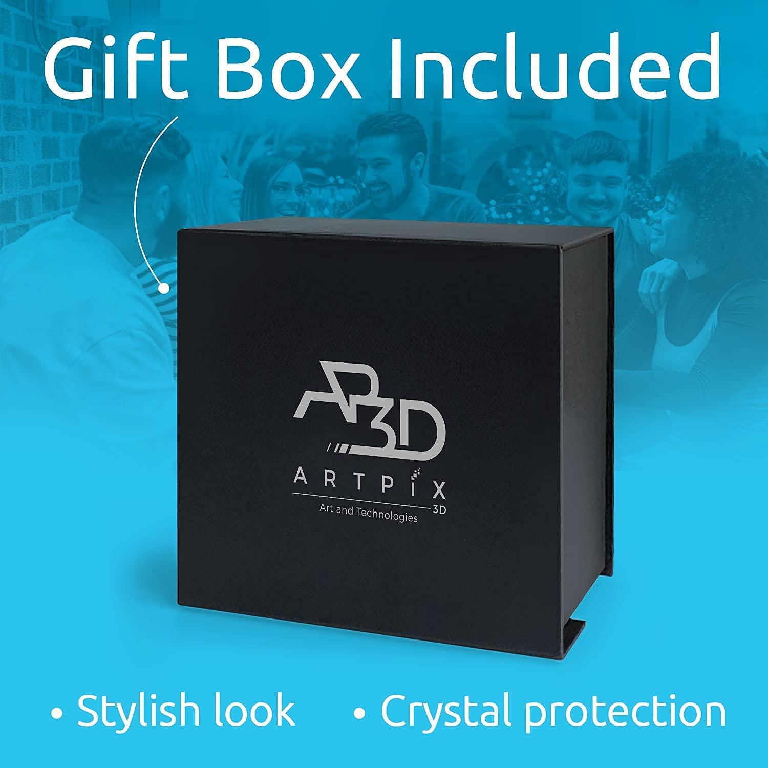 ArtPix 3D Crystal Photo, Personalized Gifts for Women, Wife, Her, Him, Men, Husband, Grandma, Great Customized Gift With Your Own Photo, Custom Glass 3D Laser Etched Picture Wedding - Image 6