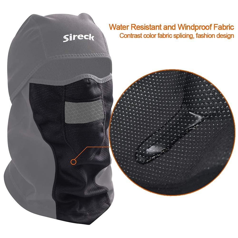 Sireck Cold Weather Balaclava Ski Mask, Water Resistant and Windproof Fleece Thermal Face Mask, Cycling Motorcycle Neck Warmer Hood Winter Gear for Men Women - Image 6
