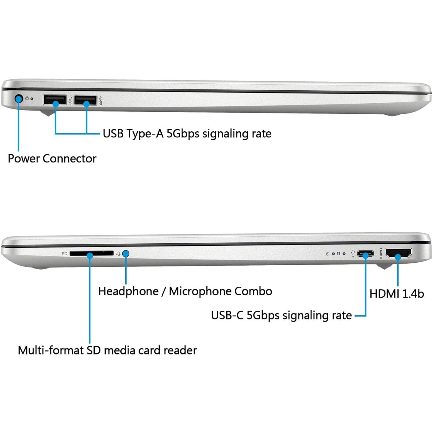 HP Latest 15" Laptop, Intel Celeron N4120 Quad-core Processor, 32GB RAM, 1TB SSD, 15.6" HD Micro Edge LED Display, Fast Charge, SD Card Reader, Windows 11 Pro, WOWPC Recovery USB - Image 3