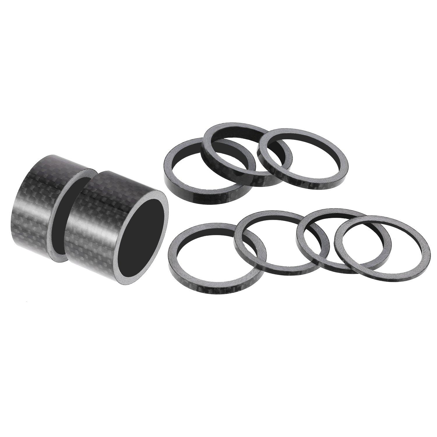 Sumind 11 Pieces Bike Carbon Fiber Headset Spacer Bicycle 1-1/8 Inch 20 15 10 5 3 2 1 mm, 7 Size - Image 3