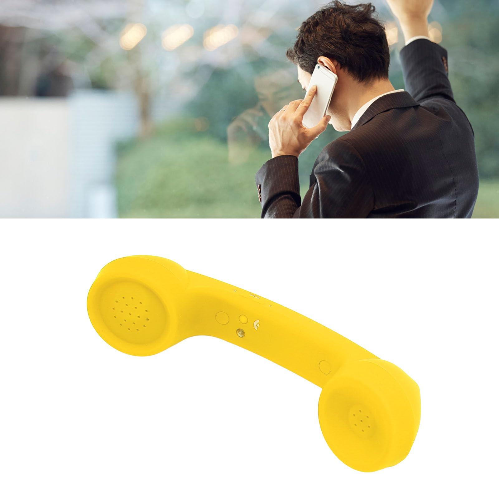 Retro Phone Handset with Bluetooth, Radiation Proof Handset Receivers for Cell Phone with Comfortable Call, Classic Vintage Cordless Telephone Handset Mic Headphones - Image 5