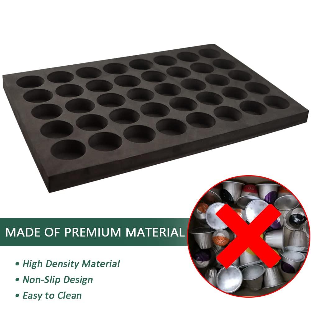 Coffee Pod Holder Compatible with KCup Keurig Pods Coffee Holder Drawer Organizer Tray for Kitchen Office Home Holds 40 Coffee Pods (16.5” X 11”) - Image 3