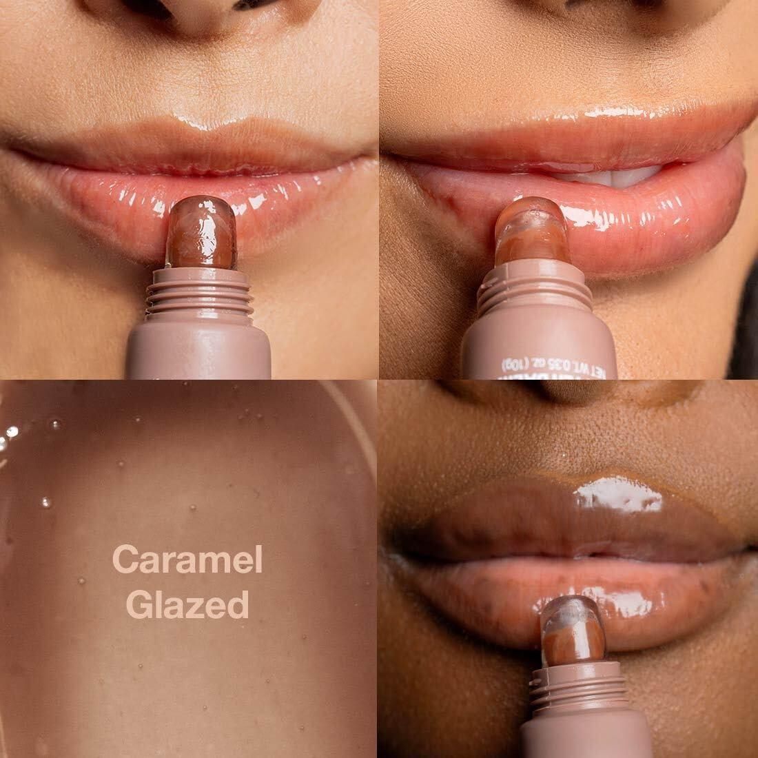 Palladio Butter Balm - Hydrating Lip Balm with Sheer Tint, Aloe, Peptides, Shea Butter, and Vegan Formulation for Instant Moisture, Shine, and Soothing Lip Care, Caramel Glazed - Image 2