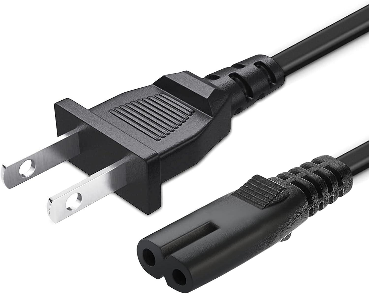 Speaker Power Cord 2 Prong AC Power Cable Charger Cord for JBL Partybox Encore Essential/310/100/110/200 /710/1000/Stage 320/Club 120/Boombox 3,On-The-Go Essential Speaker Soundbar Power Supply (10FT)