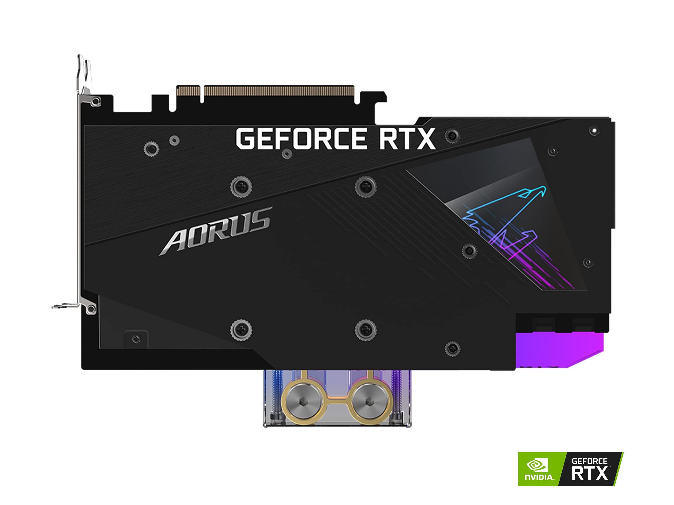 GIGABYTE AORUS GeForce RTX 3080 Xtreme WATERFORCE WB 10G (REV 2.0) Graphics Card, Water Block Cooling System, LHR, 10GB 320-bit GDDR6X, GV-N3080AORUSX WB-10GD REV2.0 Video Card - Image 7