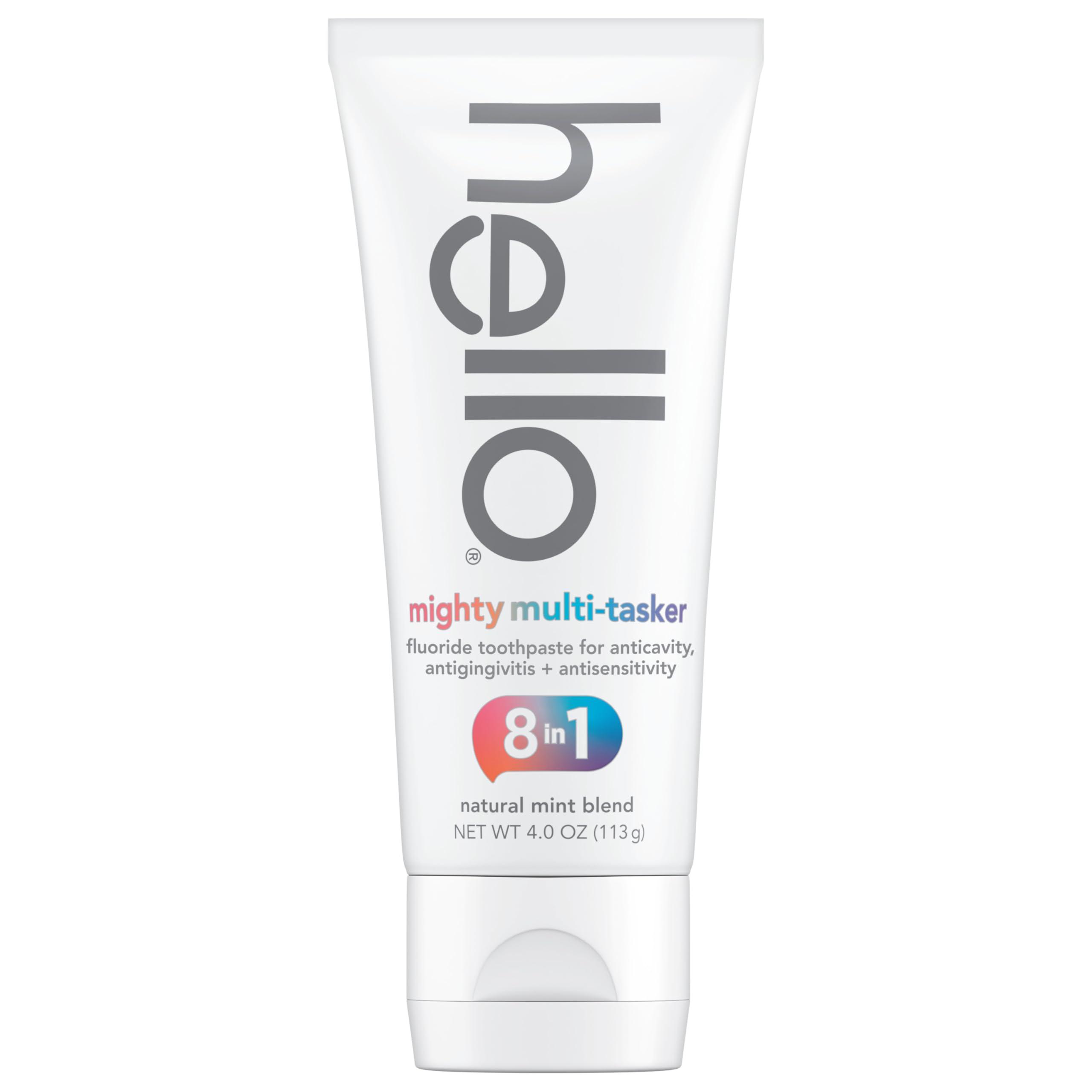 hello Mighty Multitasker Fluoride Toothpaste, 8-in-1 Toothpaste with Minty Flavor, Anticavity, Antigingivitis, Antisensitivity, Strengthens Enamel and Whitens, 4.0 Oz Tube - Image 2
