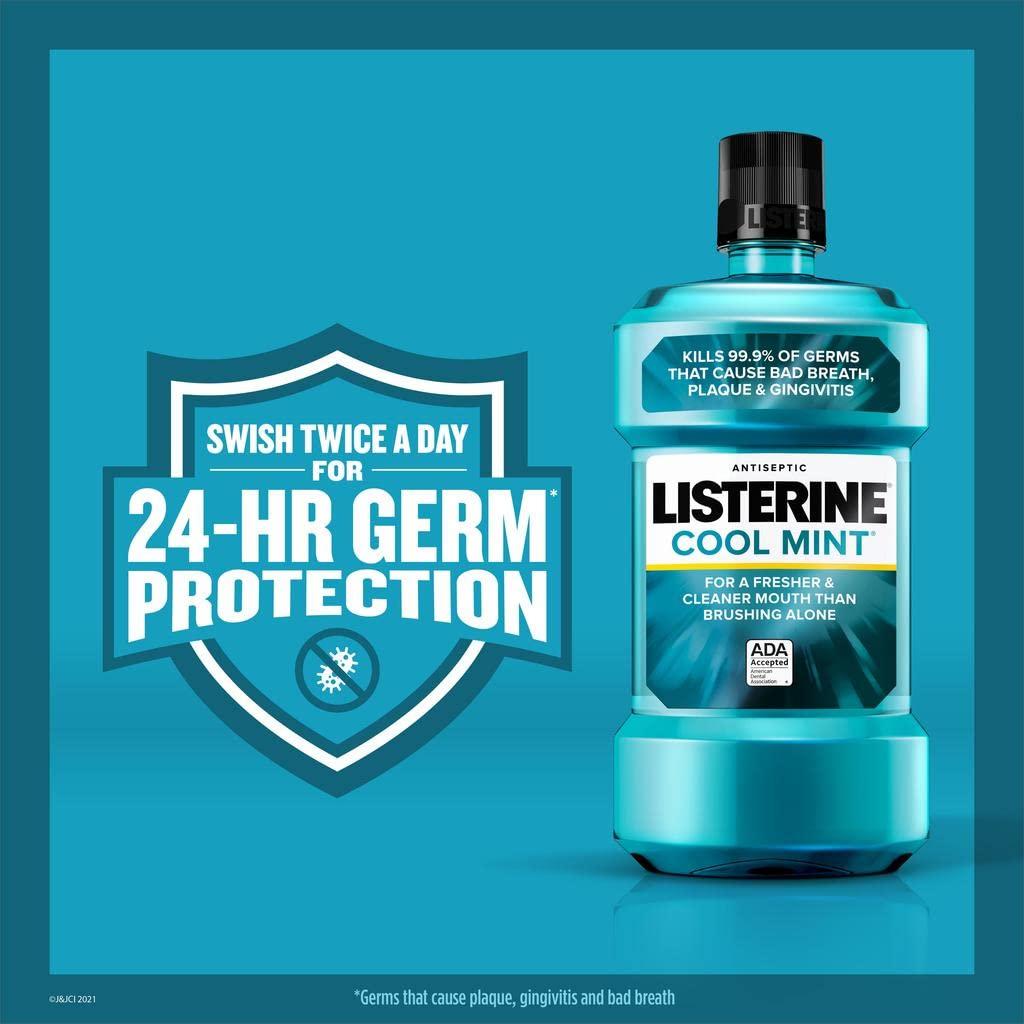Listerine Mint (1.5l) Size 50.7z Listerine Cool Mint Antiseptic Mouthwash - Image 5
