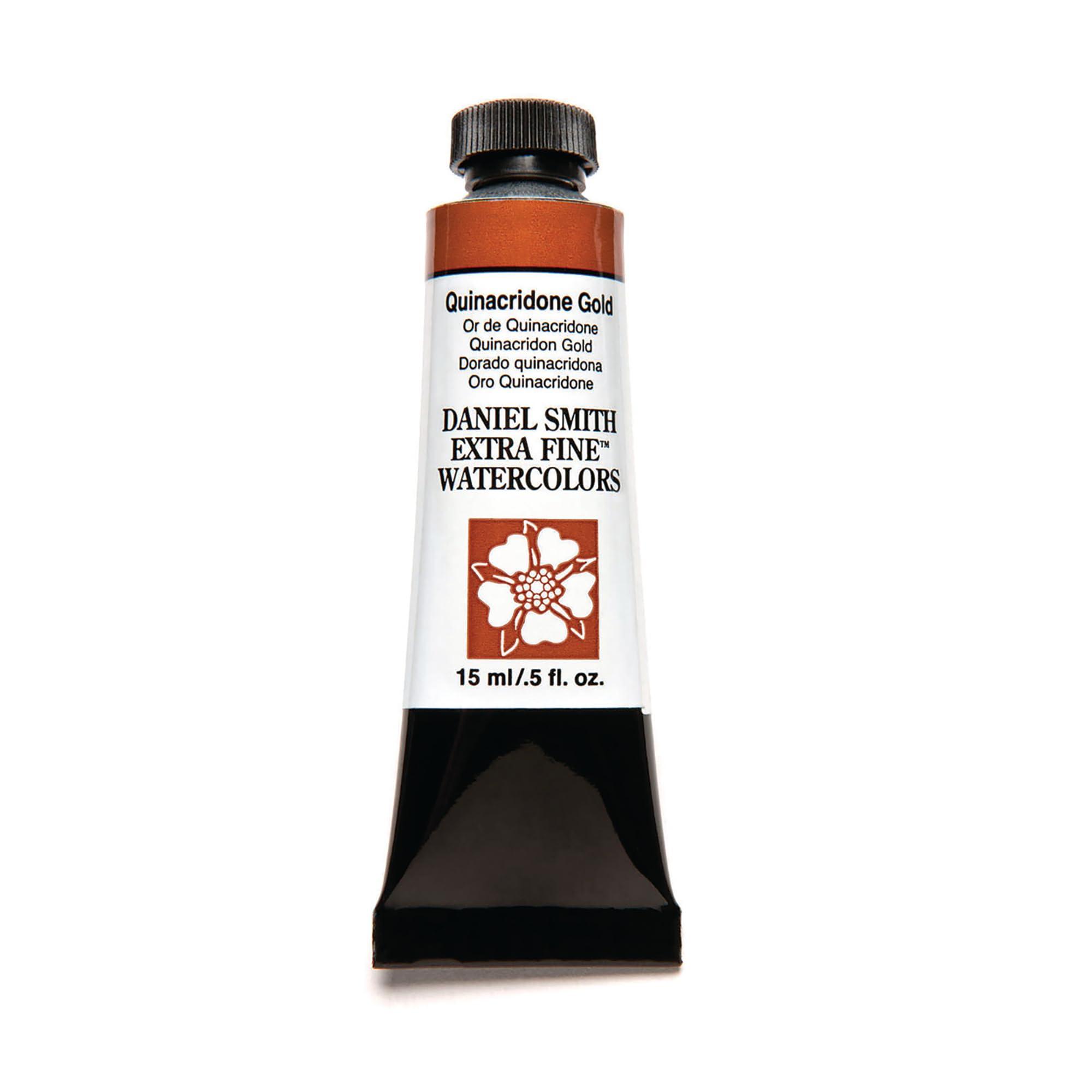 Daniel Smith 284600238 DANIEL SMITH Extra Fine Watercolor 15ml Paint Tube, Quinacridone, Gold