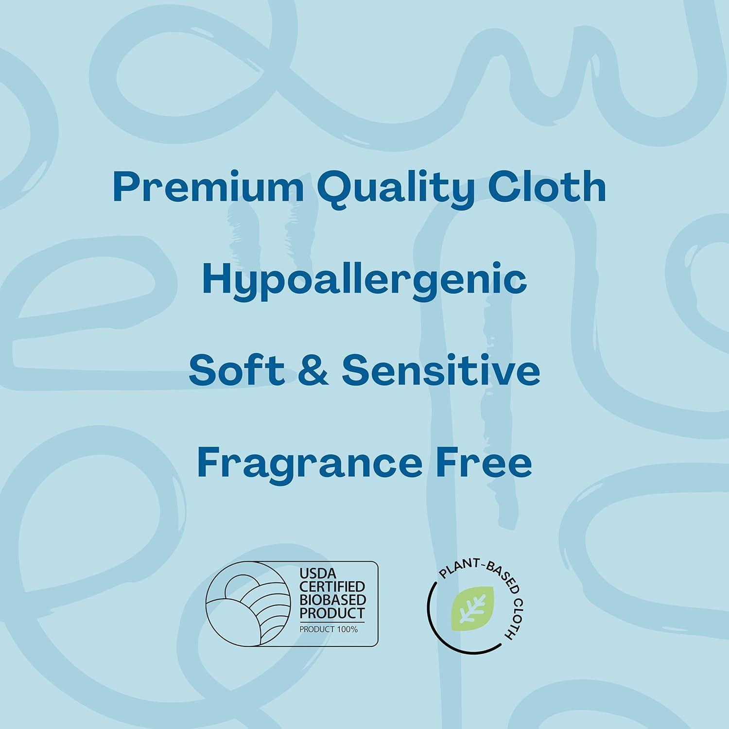 Hello Bello Extra Gentle Unscented Baby Wipes, Plant Based, Made with 99% Water and Aloe for Babies and Kids, 1080 Count - Image 5