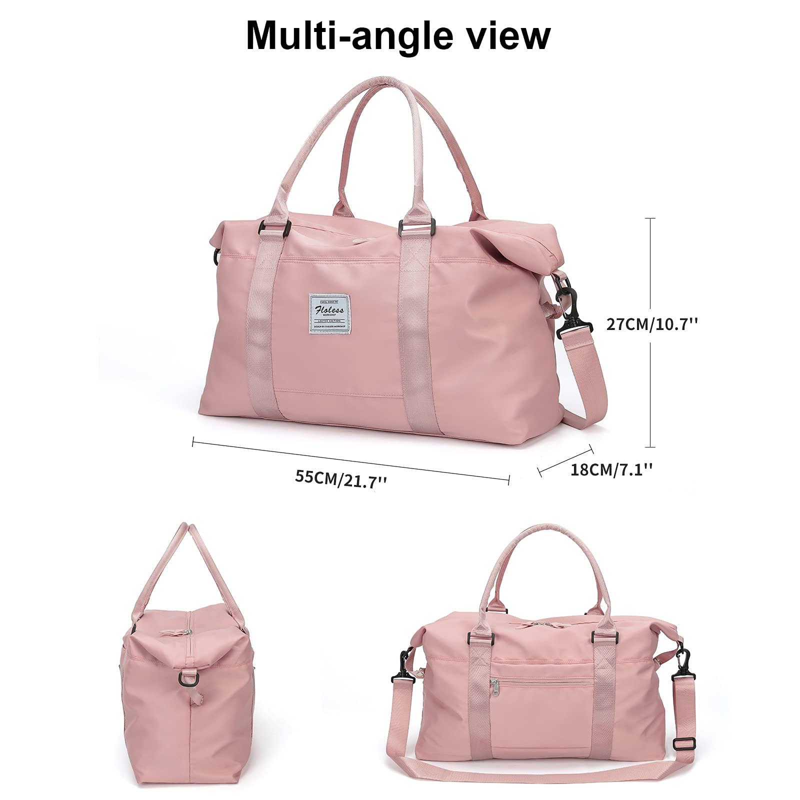 Travel Duffel Bag,Sports Tote Gym Bag,Shoulder Weekender Overnight Bag for Women - Image 8