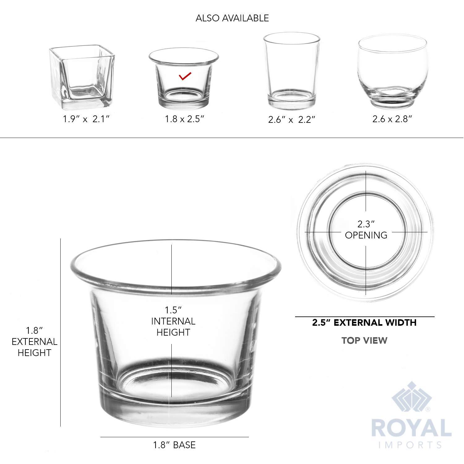Royal Imports Candle Holder Hanging Oyster Votive Tealight Glass for Wedding, Birthday, Holiday & Home Decoration, Set of 36 - Image 3