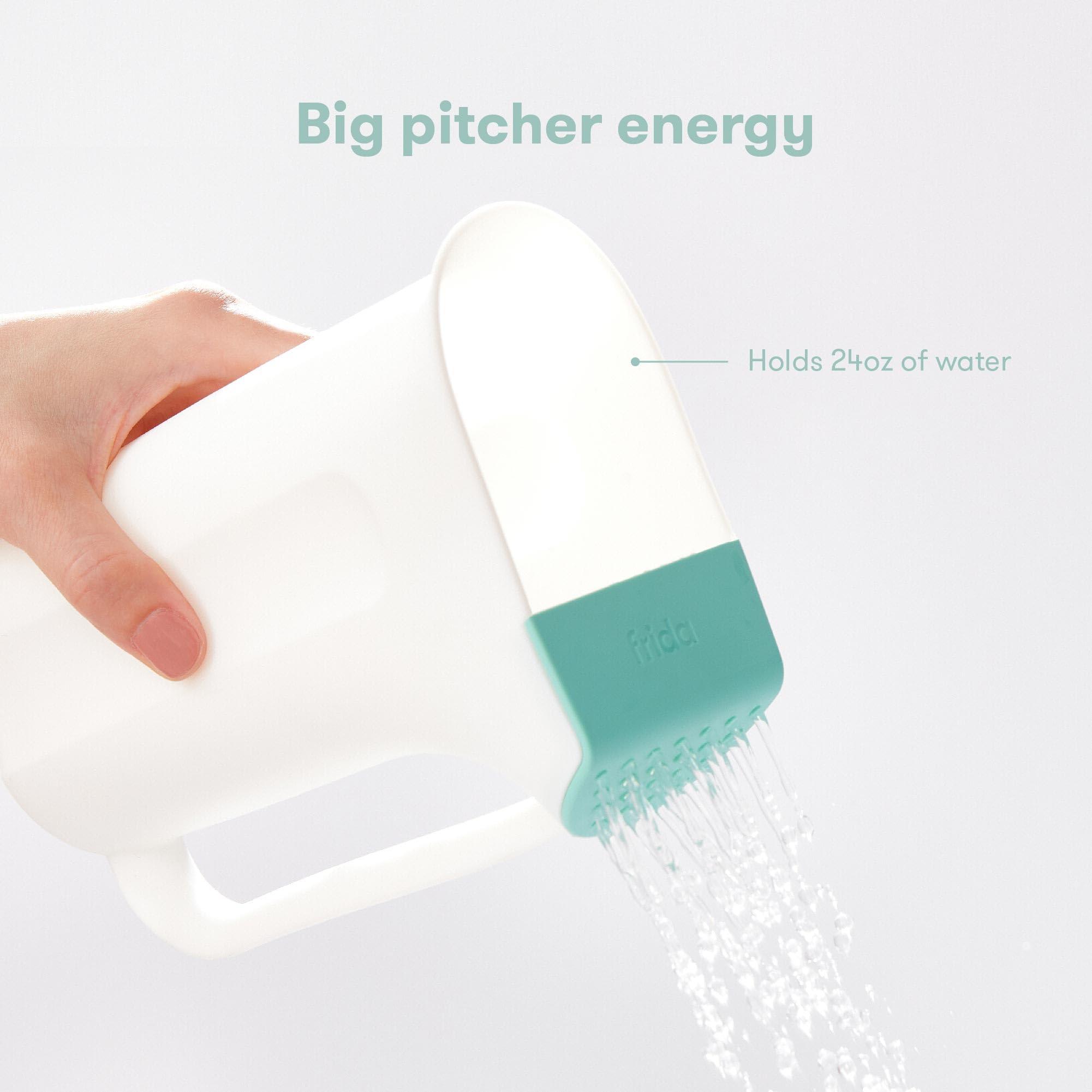 Frida Baby Control The Flow Bath Rinse Cup | Rinser to Wash Hair + Body | Rinser-Cup for Bath Time with Easy Grip Handle + Removable Rain Shower - Image 3