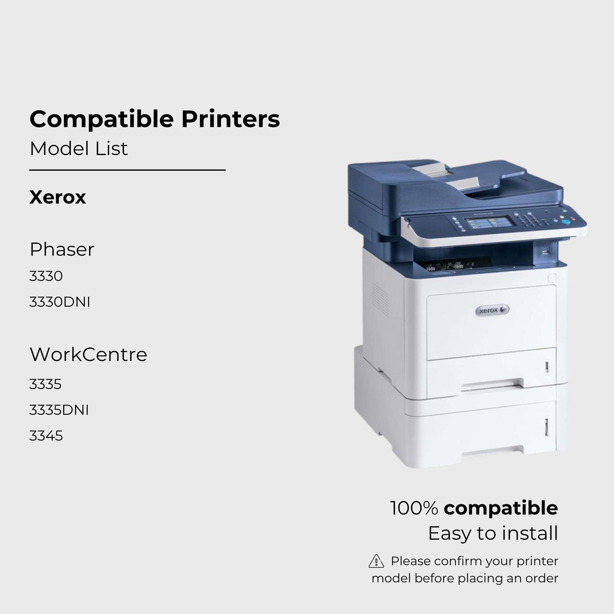 Do it Wiser Compatible Xerox WorkCentre 3335 3345 Phaser 3330 106R03622 Toner Cartridge use for Xerox 3335 3335/DNI 3345 3345/DNI 3330 3330/DNI Printer,Extra High Capacity 15,000 Pages. - Image 2