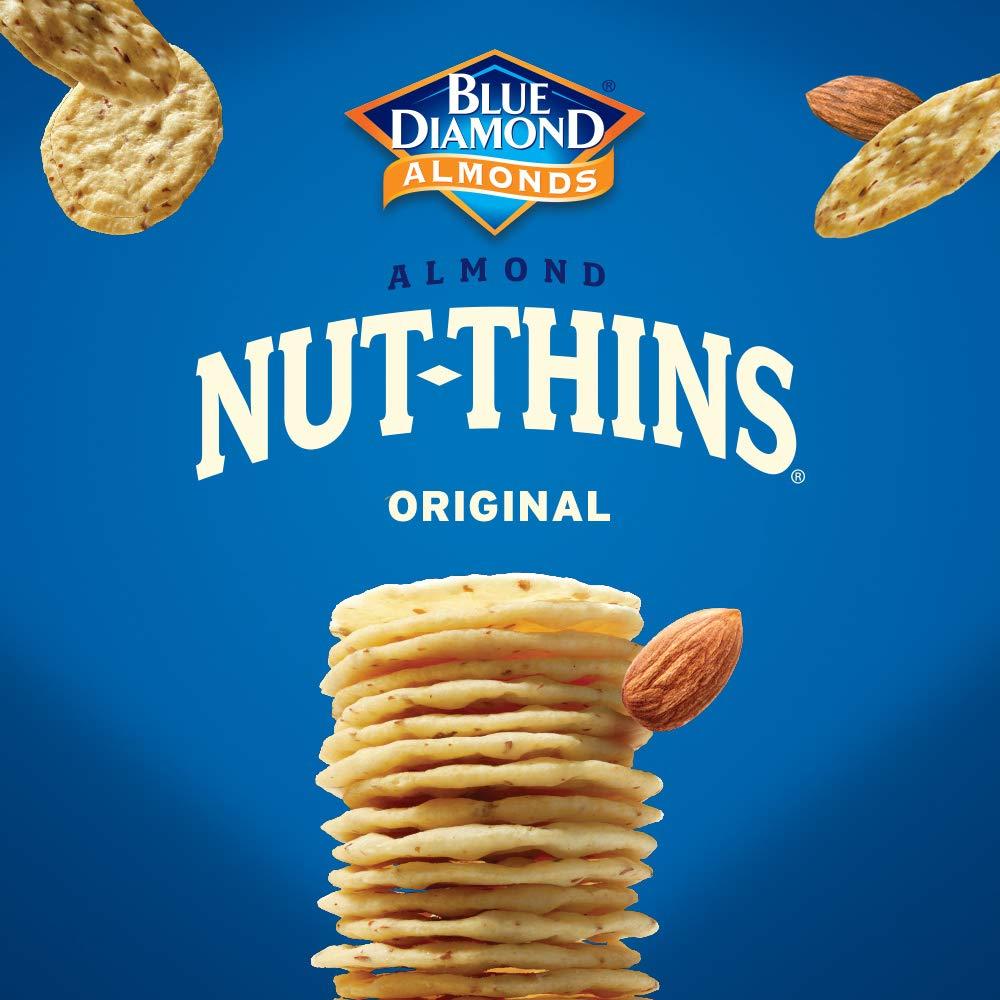 Blue Diamond Almonds, Gluten Free Cracker Crisps, Original Almond Flavored perfect for Snacking and Healthy Options, 4.25 oz - Image 3