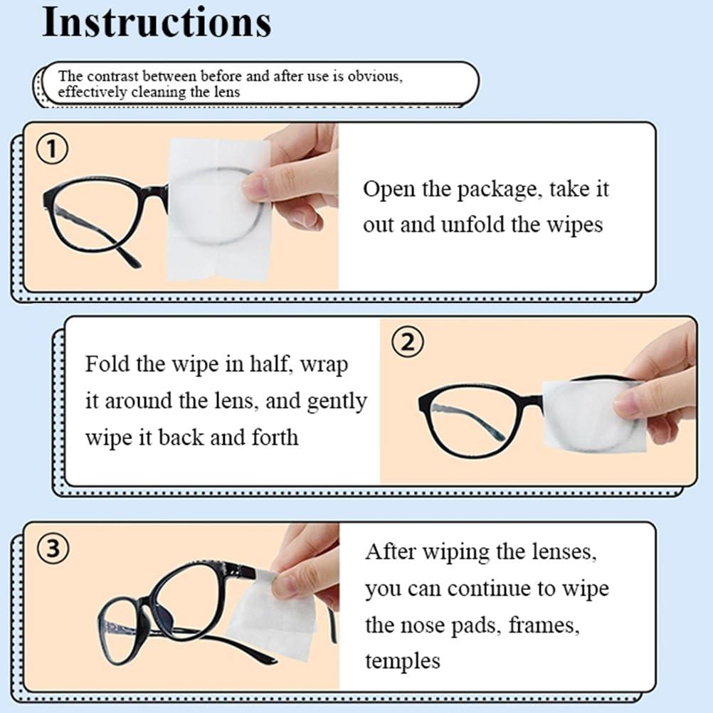 Pre-Moistened Lens Cleaning Wipes 300 Count - Streak-Free Eyeglass Cleaner for Glasses, Sunglasses, Camera Lenses & Screens, Alcohol-Free & Anti-Static, Travel-Friendly Individual Packets - Image 6