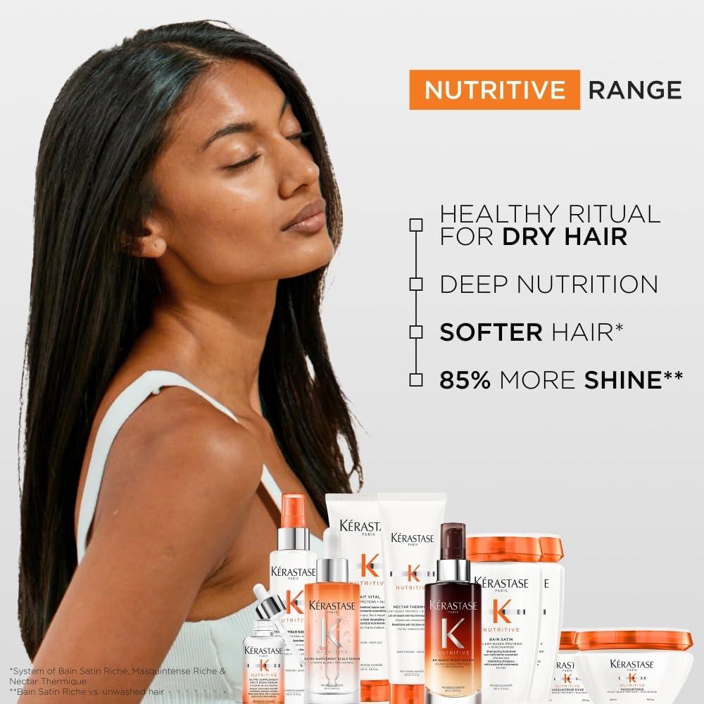 Kerastase Nutritive 8HR Magic Night Hair Serum - Overnight Beauty Sleep Nourishing Serum, Deeply Conditions, Reduces Tangles & Prevents Frizz, For All Hair Types - Image 6