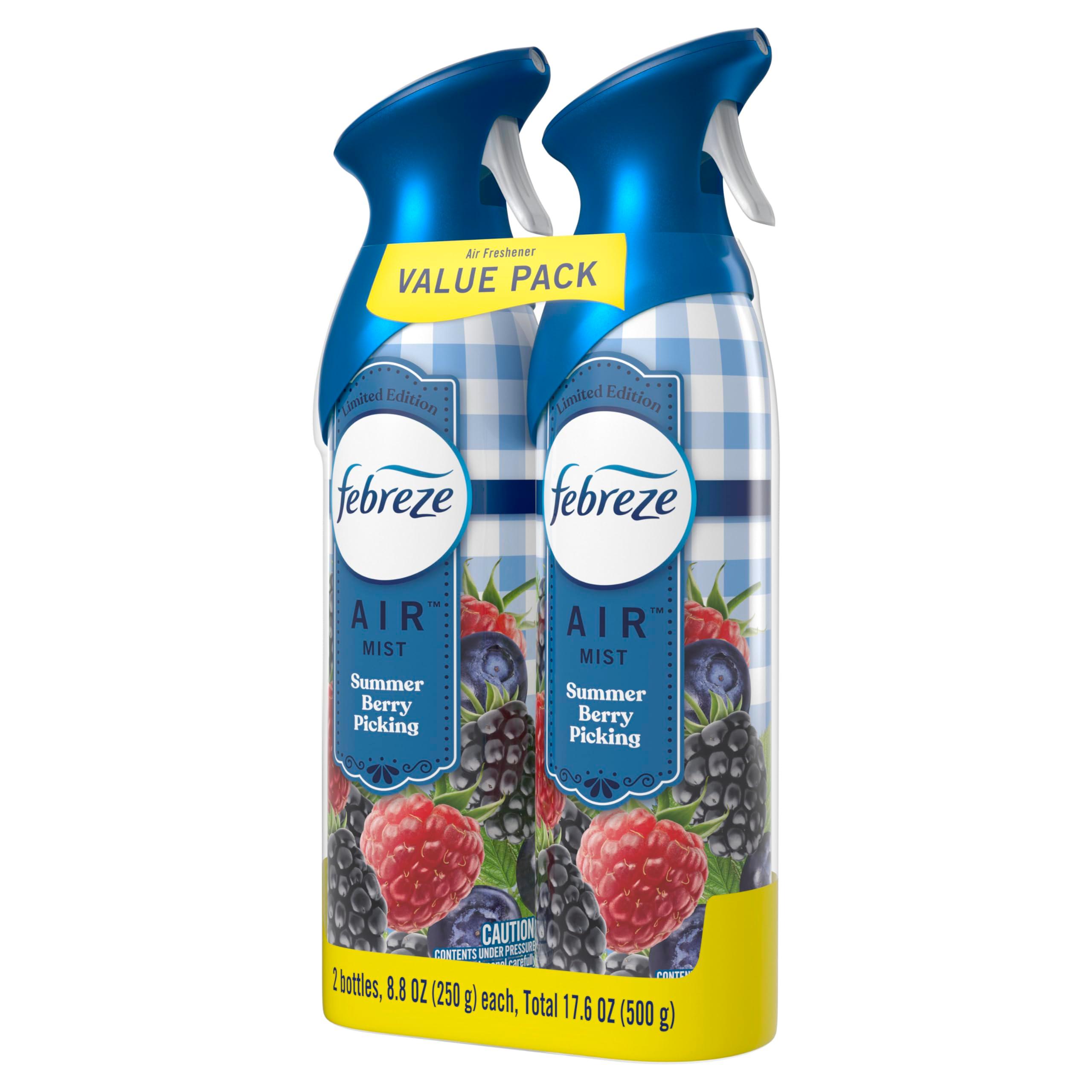 Febreze Air Freshener Spray, Odor-Fighting Room Spray, Summer Berry Picking Scent, 8.8oz, 2 Count - Image 10