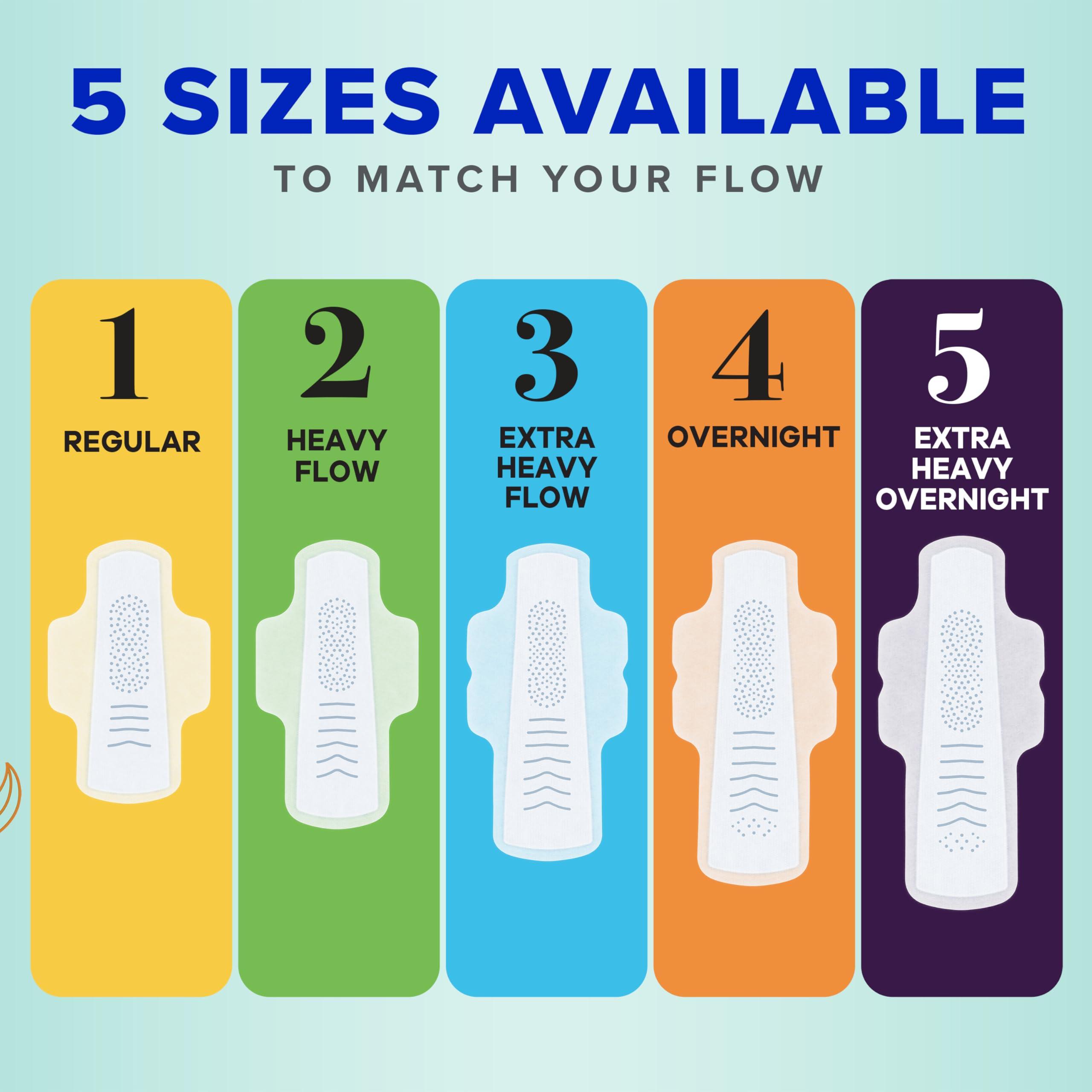 Always Pure Cotton Feminine Pads for Women, FlexFoam Pads with Wings, Size 3, Extra Heavy Flow Absorbency, Made with a Premium Cotton Top Layer, 22 Count x 3 Packs (66 Count Total)(Packaging May Vary) - Image 8