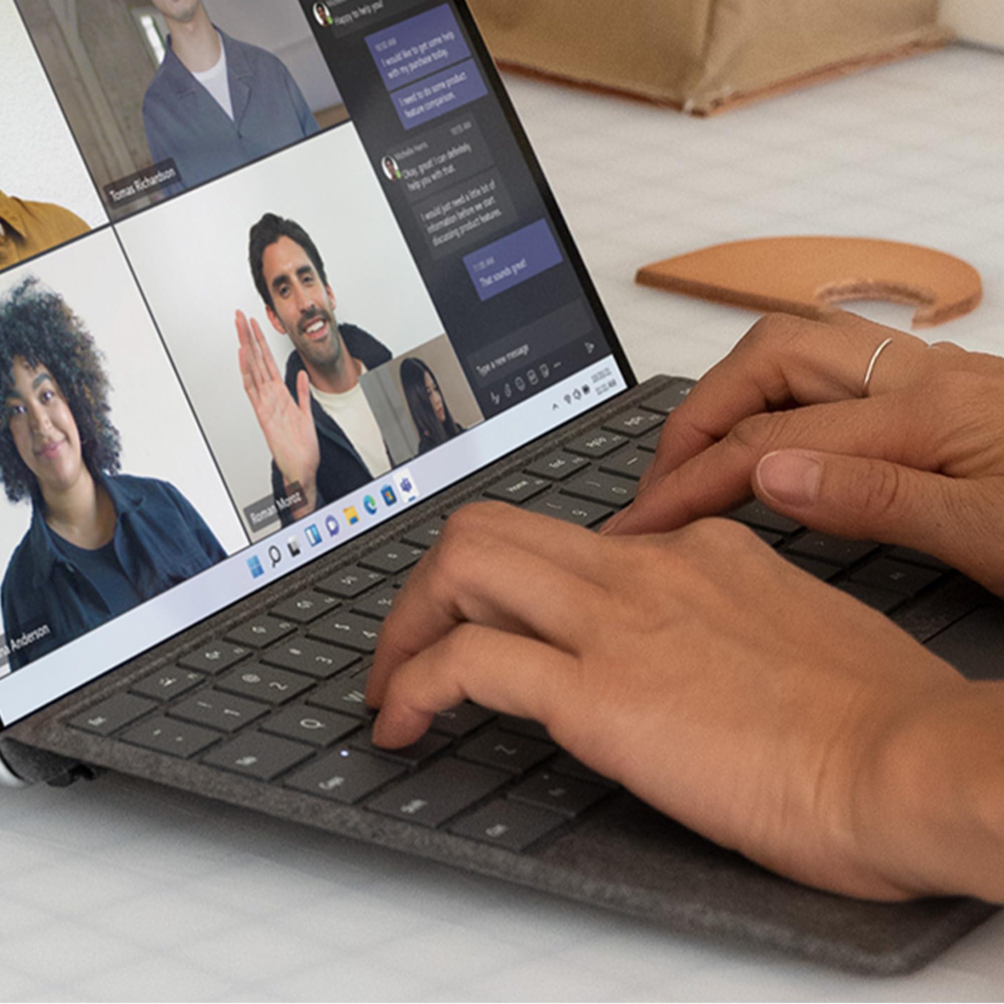 Microsoft Surface Pro Keyboard with Slim Pen 2 Bundle for Pro Copilot+ (11th Edition), Pro 9 and Pro 8, Alcantara Material, Black - Image 5