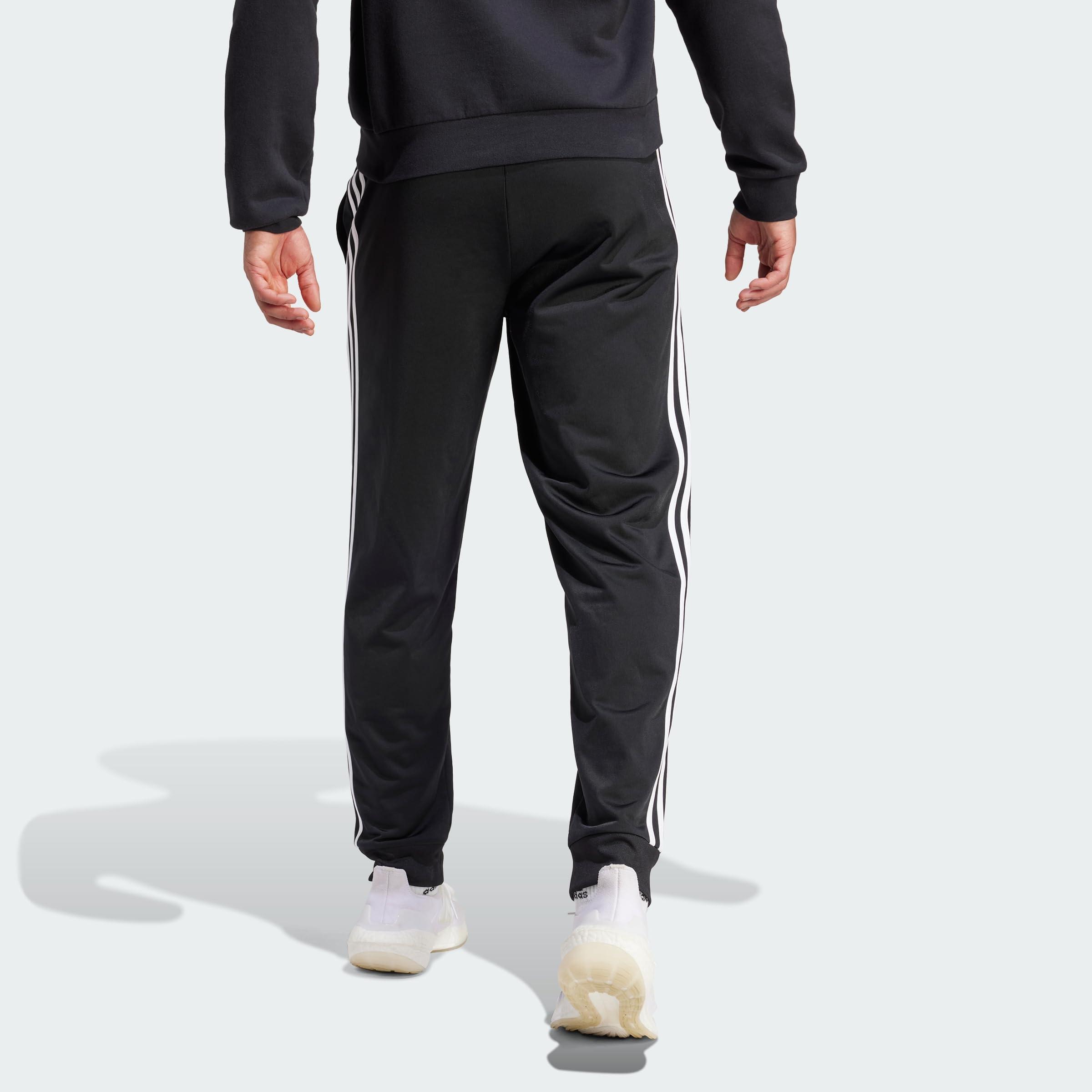 adidas Men's Essentials 3-Stripes Tricot Jogger Pants - Image 4