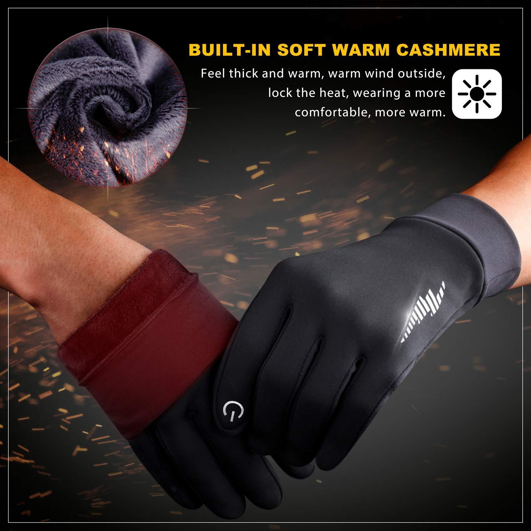 SIMARI Winter Gloves Women Men Ski Snow Gloves Liner Thermal Warm Touch Screen, Suit for Running, Cycling, Biking, Hiking, Driving, Walking, Typing, Freezer Work, Sports, Soccer, Shooting, Gaming 102 - Image 5