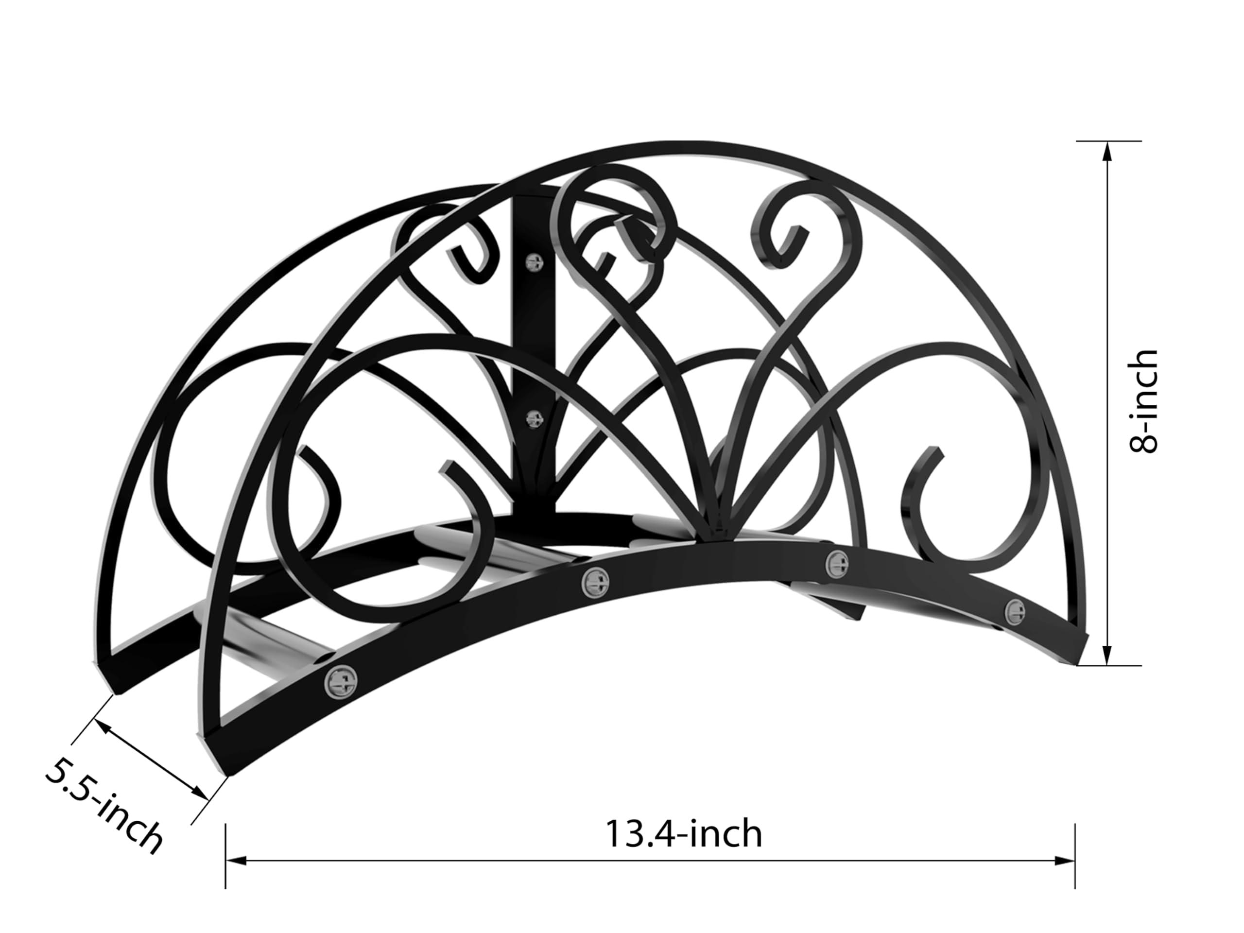 Fire Beauty Hose Holder,Water Hose Holder,Solid Metal Hose Hanger,Wall Mount Decorative Garden Hose Storage,Hose Reel Hose Organizer for Outside Yard - Image 3