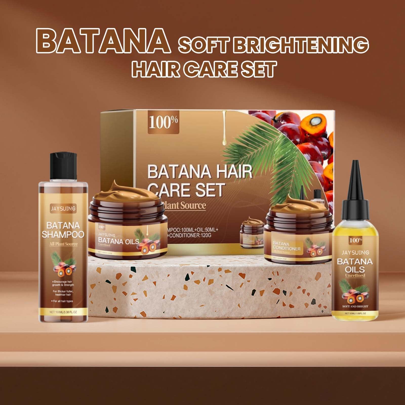 Batana Oil Shampoo and Conditioner Set - Unrefined Batana Mask & Oil for Hair Growth & Loss, Natural Care Set for All Hair Types - Image 5