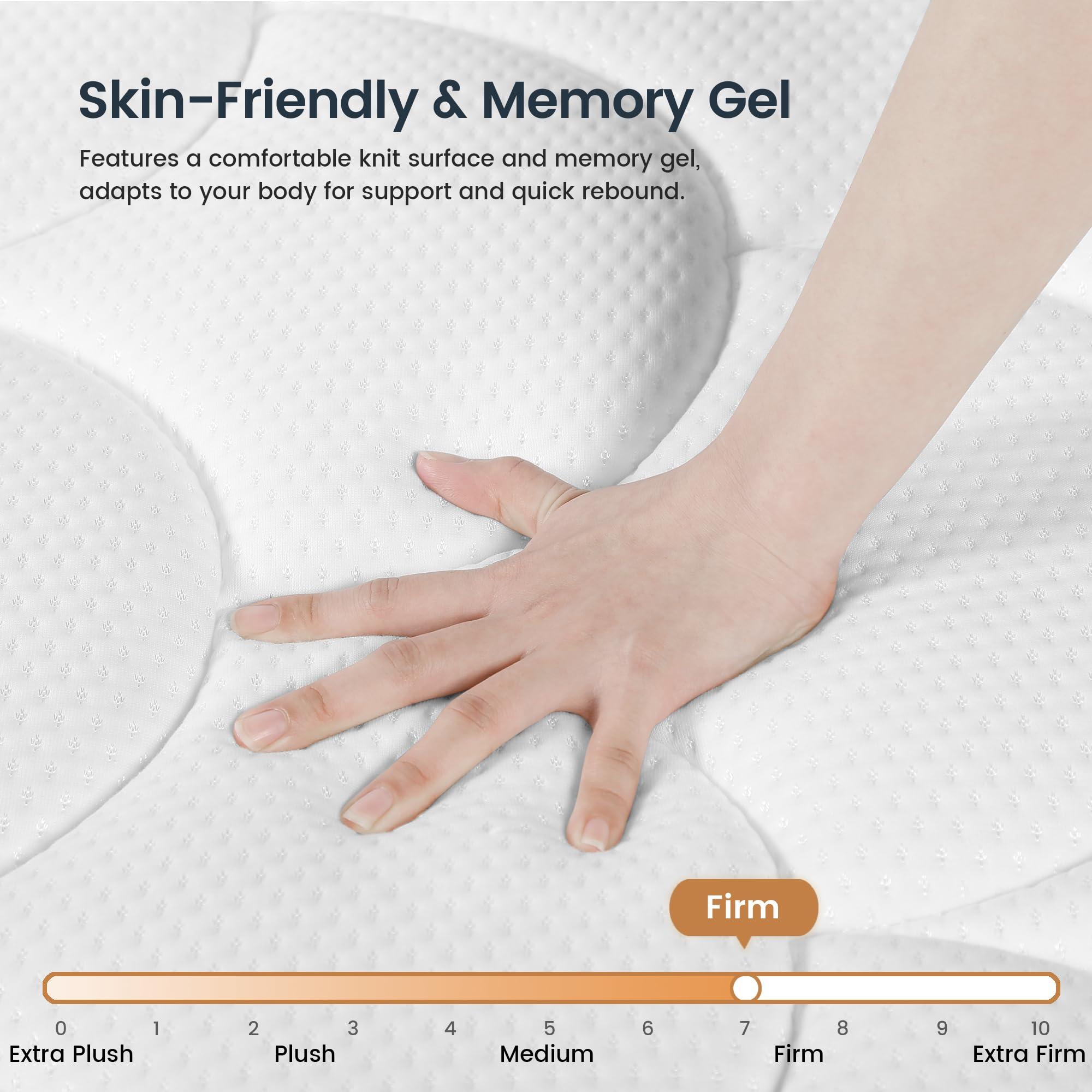 LETMOON Firm Queen Mattress [New Version], 14 Inch Gel Memory Foam Hybrid Mattress Queen Size Bed in a Box, Pressure & Pain Relief, CertiPUR-US, Individual Pocket Spring, Edge Support - Image 5
