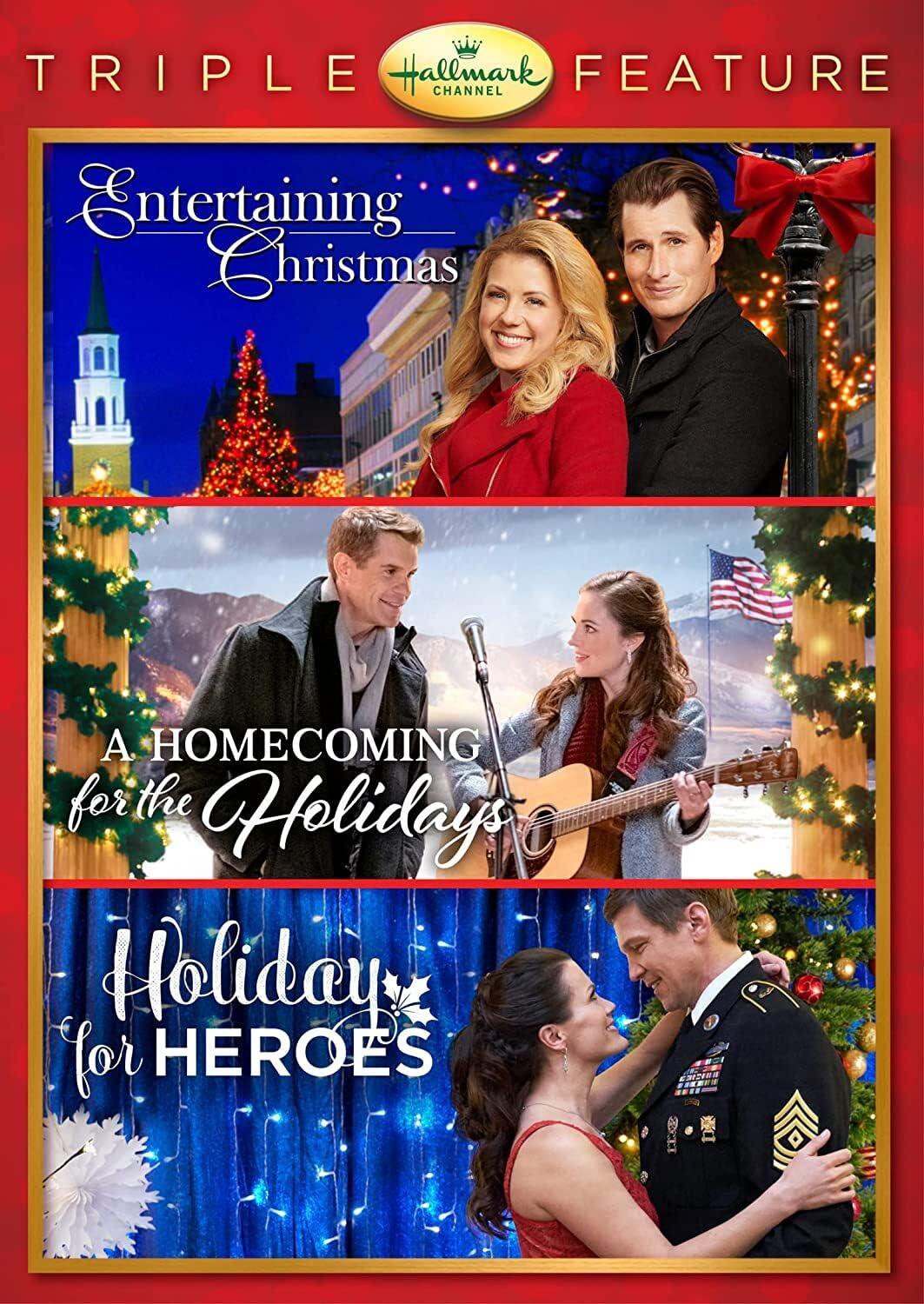 Hallmark 3-Movie Holiday Collection: Entertaining Christmas, Holiday for Heroes, A Homecoming for the Holidays