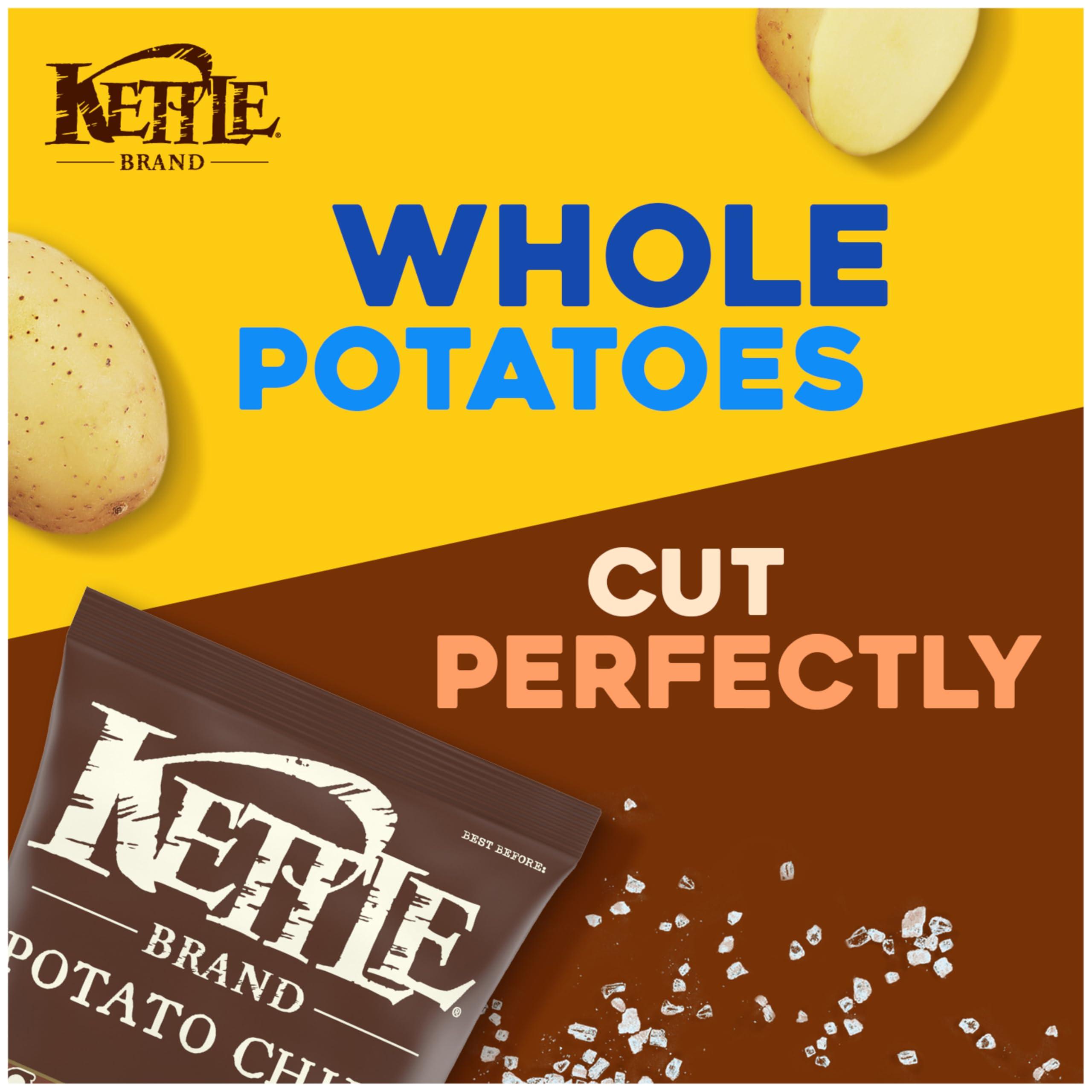 Kettle Brand Sea Salt Kettle Potato Chips, Gluten-Free, Non-GMO, 7.5 oz Bag - Image 2