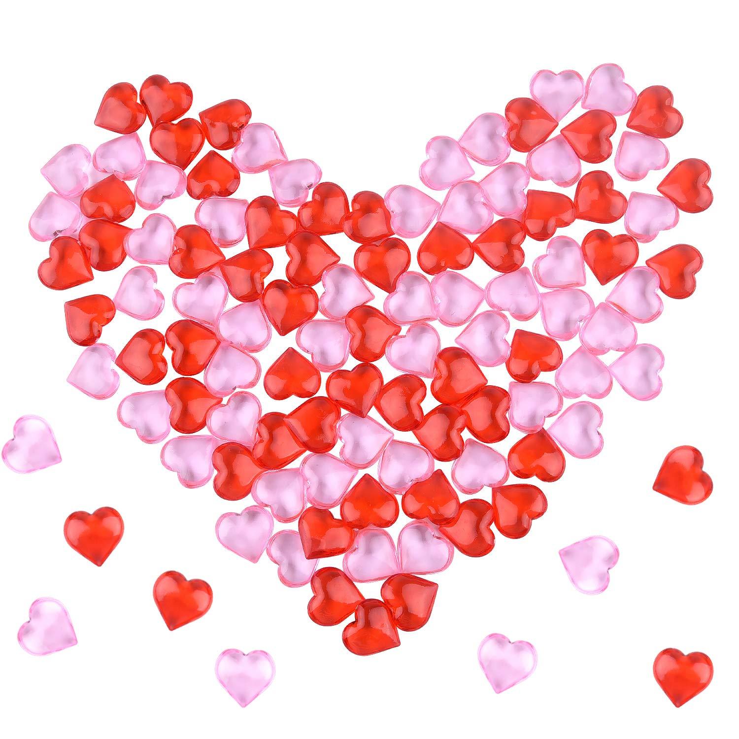 TUPARKA Acrylic Hearts Red Acrylic Hearts for Table Decoration/Home Decoration/Vase Fillers in Valentine's Day or Wedding Day - Image 4