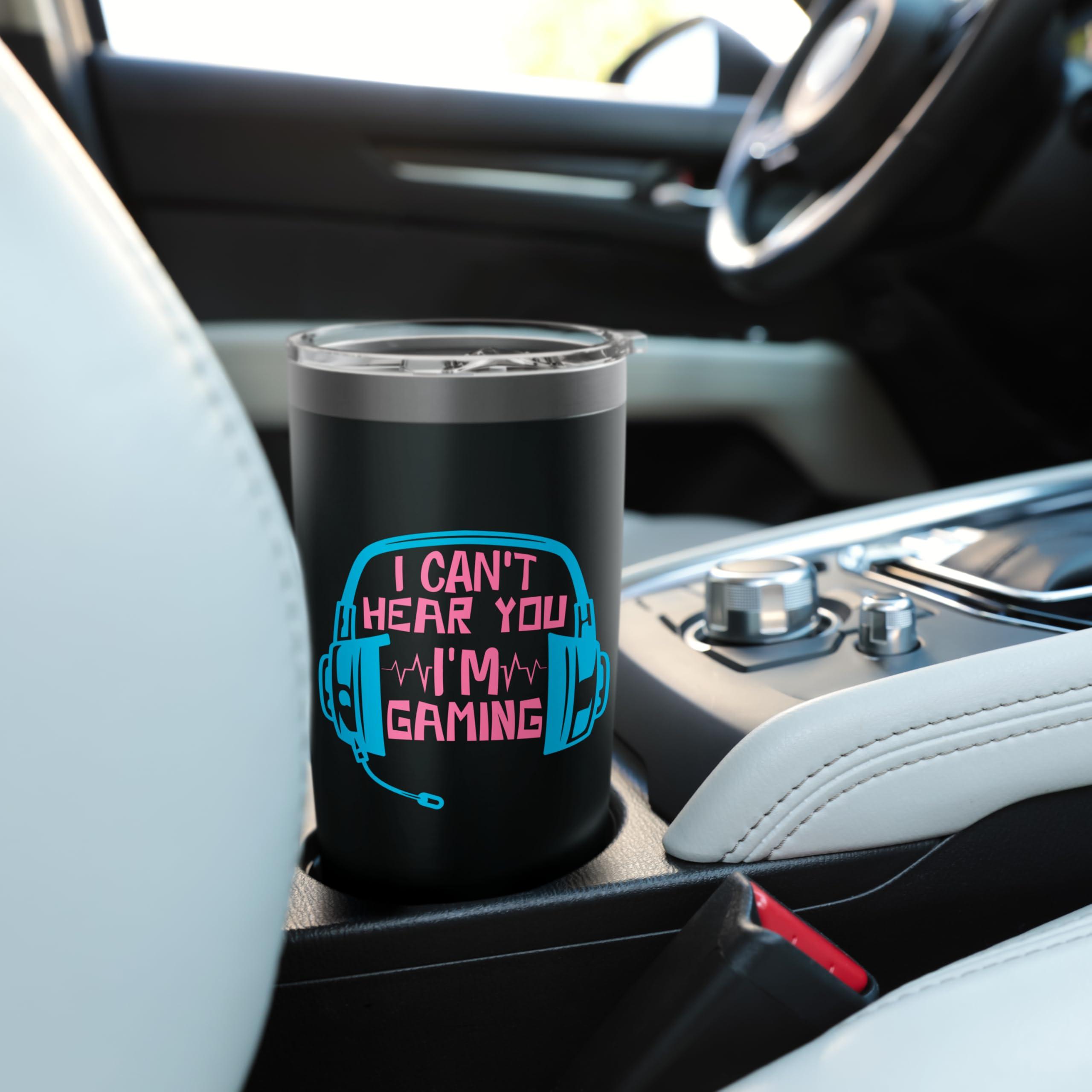 I Can't Hear You I'm Gaming Gamer Men Boys Kids Stainless Steel Insulated Tumbler - Image 2