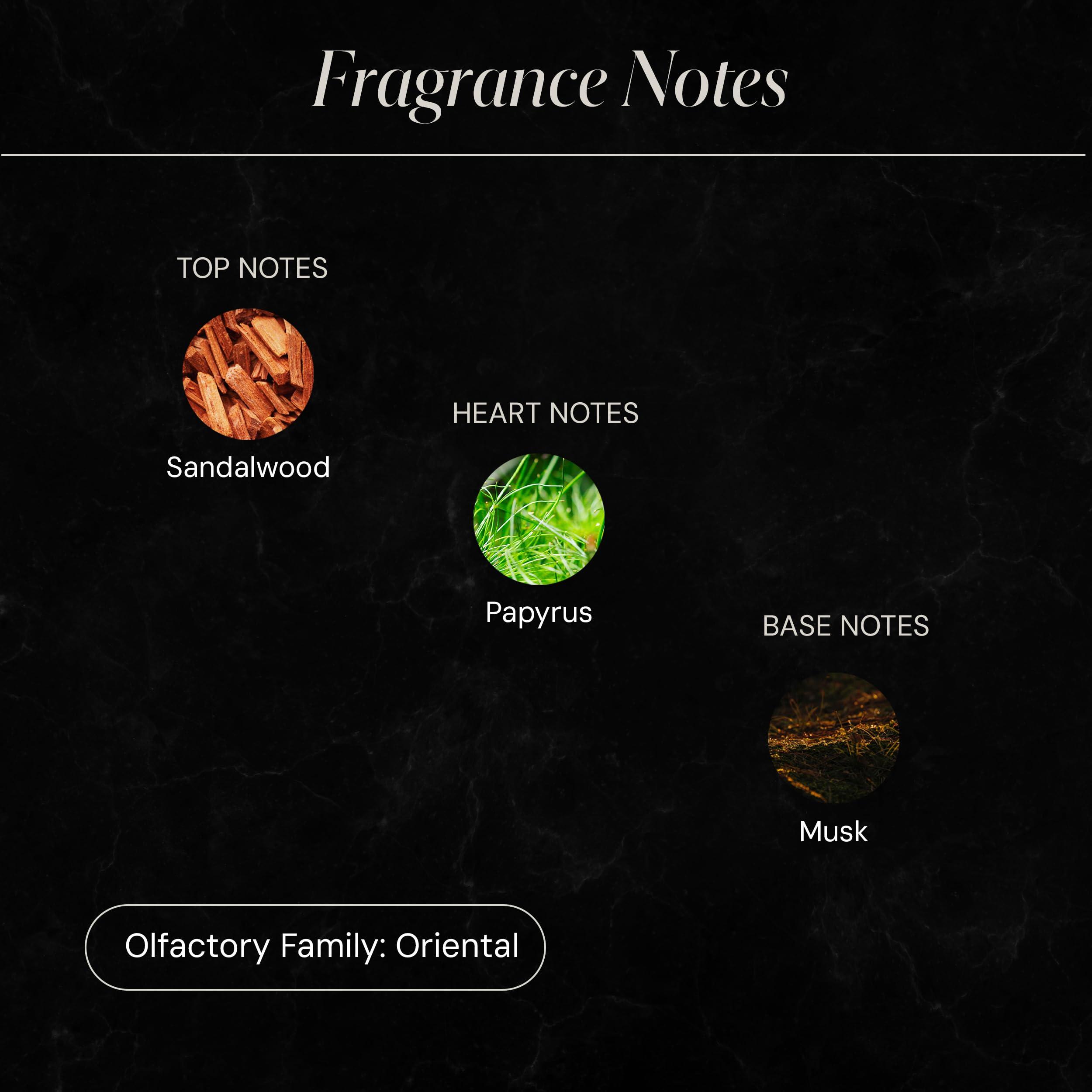 Santal Essential Oils for Diffuser | Aromatherapy Fragrance Oil with Notes of Sandalwood, Musk, & Papyrus | Luxury Scent Oil | 4.05 fl oz, 120ml - Image 4