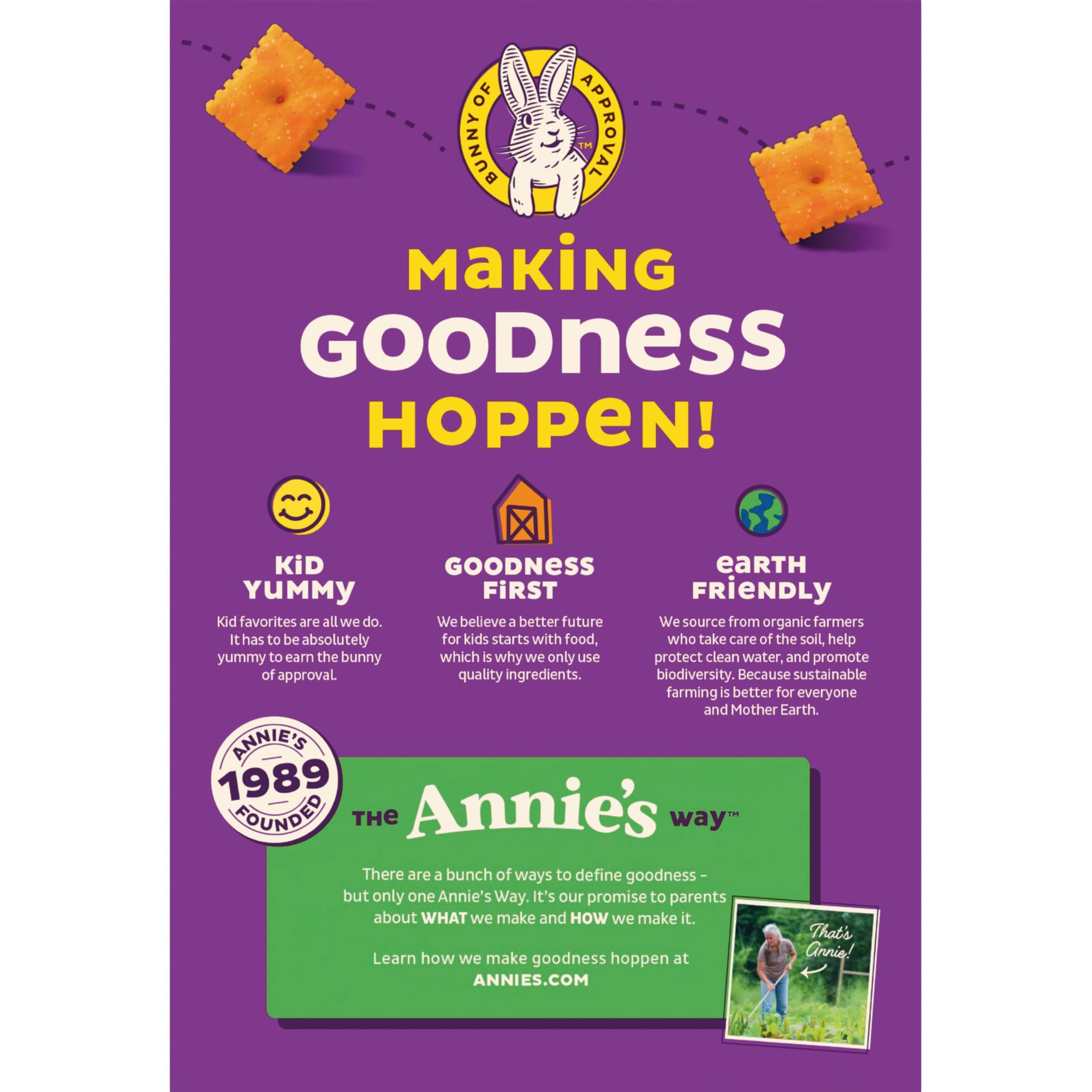 Annie's Organic Cheddar Squares, Baked Cracker Snacks, 7.5 oz - Image 3