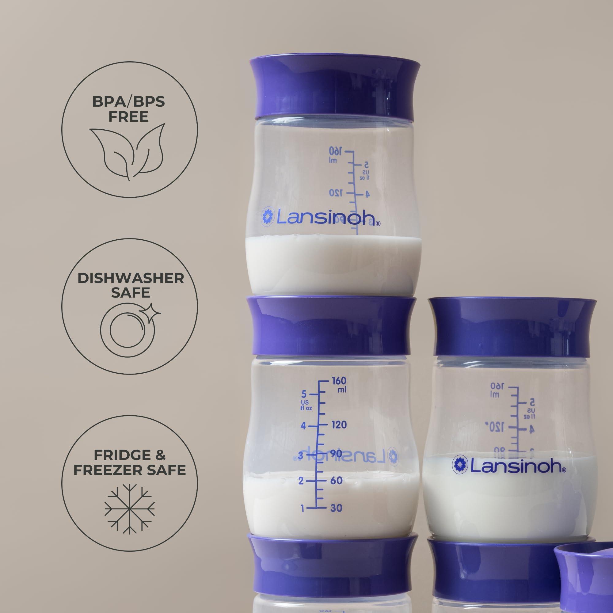 Lansinoh Breastmilk Storage Breast Pump Bottles, 4 Count - Image 6