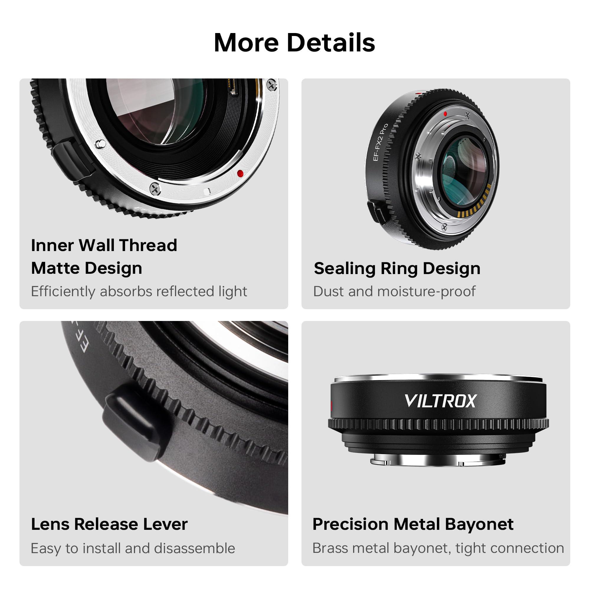 VILTROX EF-FX2 Pro Auto Focus Lens Adapter 0.71x Focal Reducer Speed Booster Adapter Compatible with Canon EF Mount Lens to Fuji X-Mount Camera X-T3 X-T2 X-T20 X-T10 X-T100 X-PRO 2 X-E3 X-A20 - Image 8