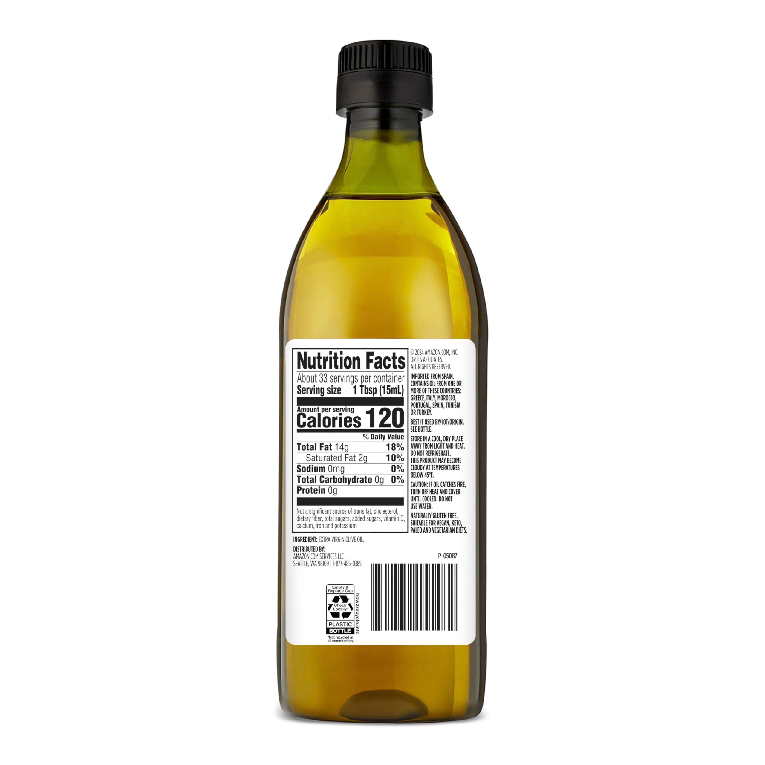 Amazon Grocery, Extra Virgin Olive Oil, 16.9 Fl Oz (Previously Amazon Fresh, Packaging May Vary) - Image 2