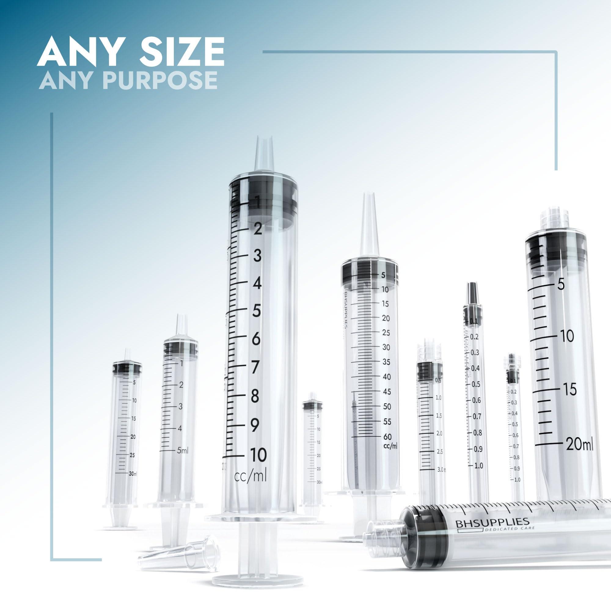 BH Supplies 1ml Luer Lock Tip Syringes (No Needle) - Sterile, Individually Wrapped - 100 Syringes - Image 4