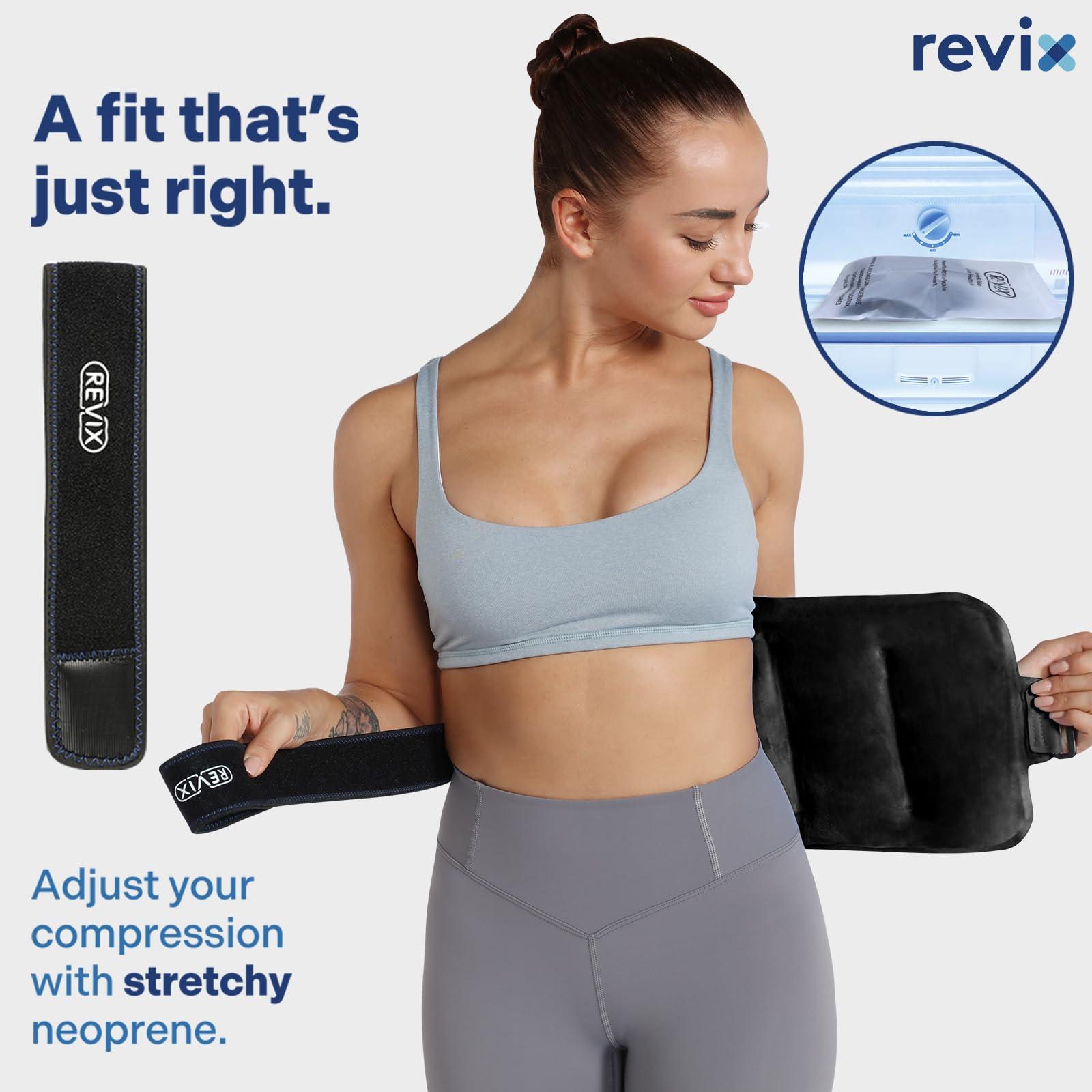 REVIX Large Ice Packs Wrap for Hip, Knee, Leg, Shoulder, Back, Reusable Gel Cold Pack for Injuries, Joint and Muscle Discomfort Relief, Black - Image 5