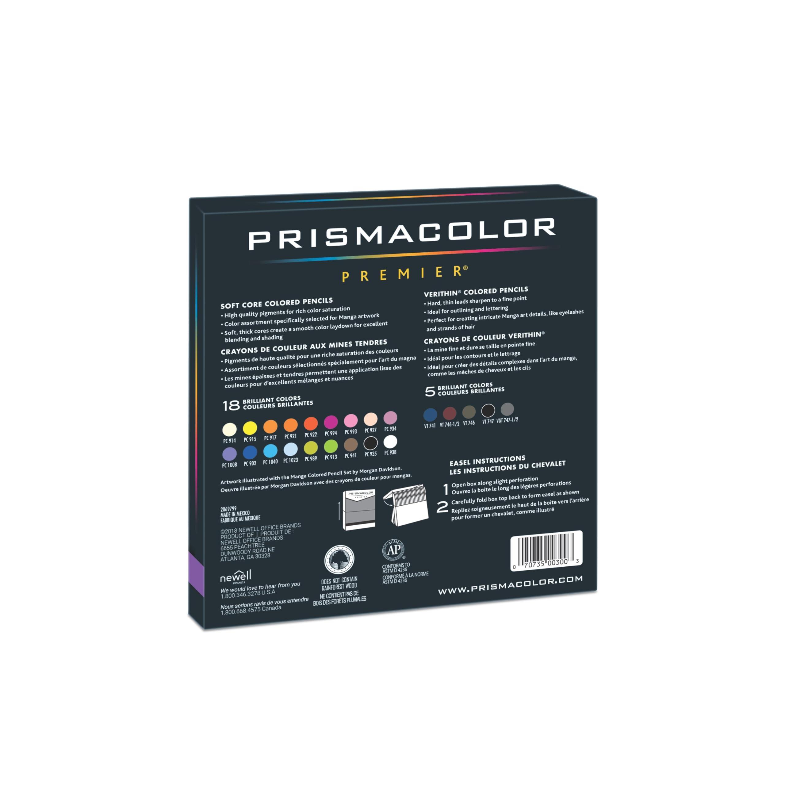 Prismacolor Premier Colored Pencils, Manga Colors, Adult Coloring, 23 Pack - Image 2
