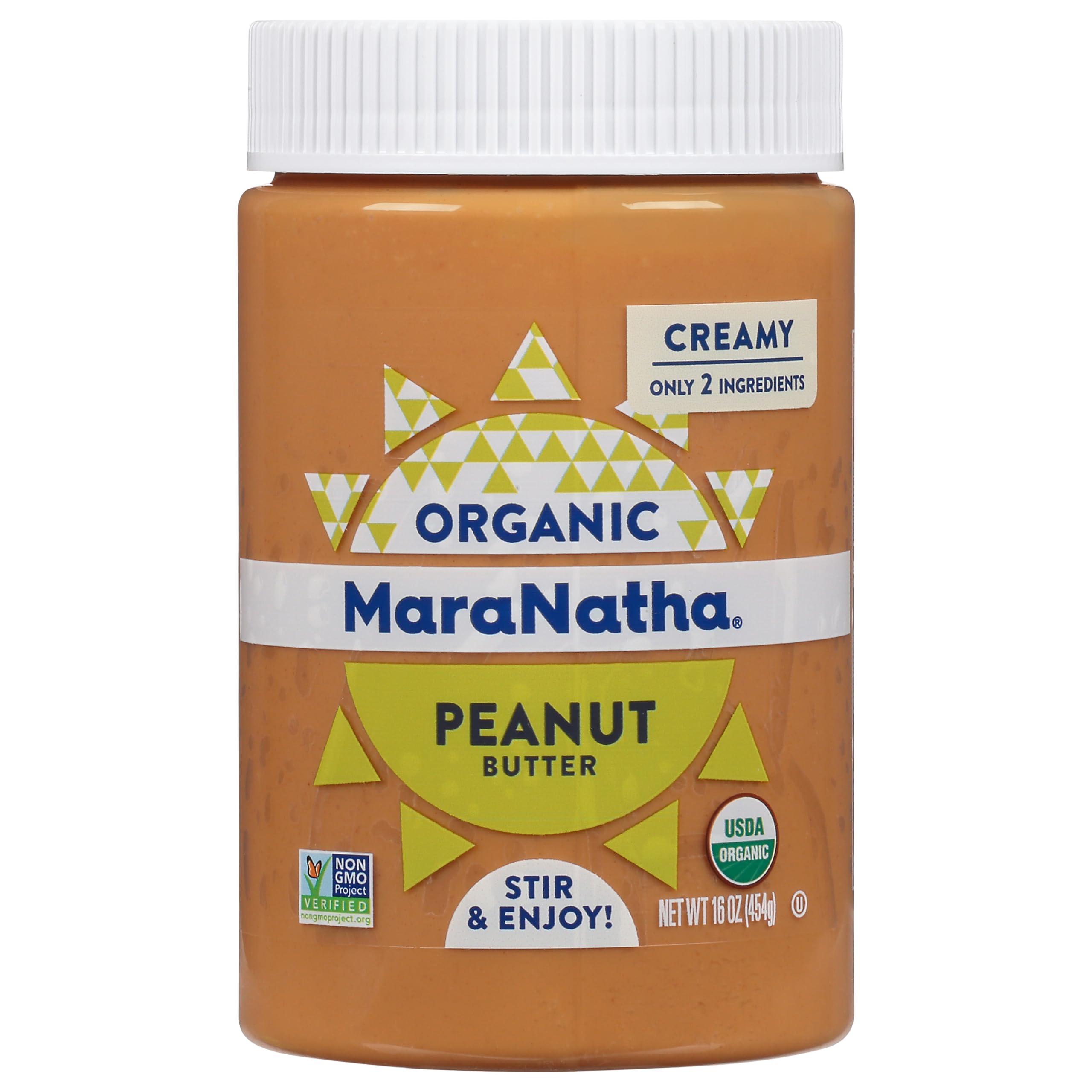 MaraNatha Organic Creamy Peanut Butter, 16 Ounce Jar