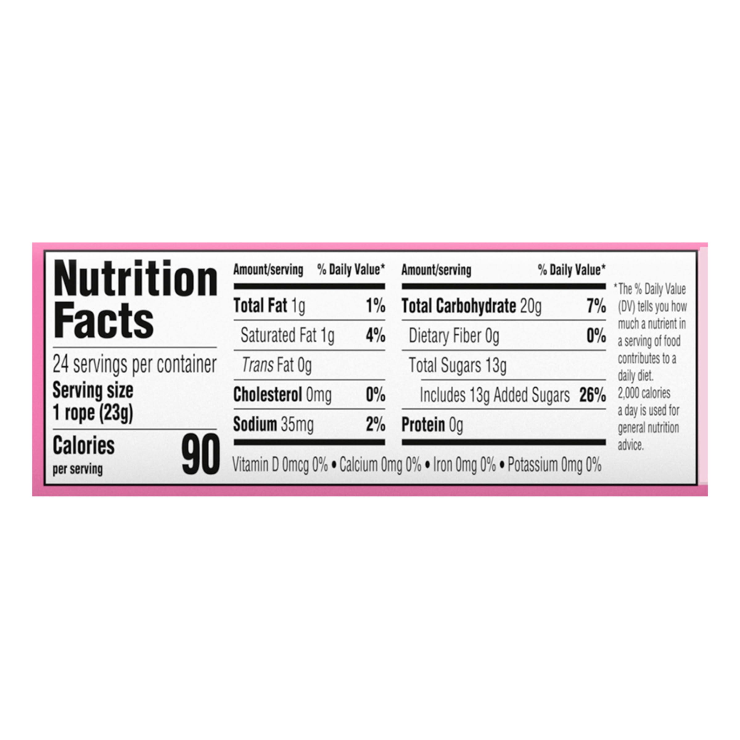 Laffy Taffy Rope Candy, Strawberry Flavor, 0.81 Ounce Ropes (Pack of 24) - Image 2