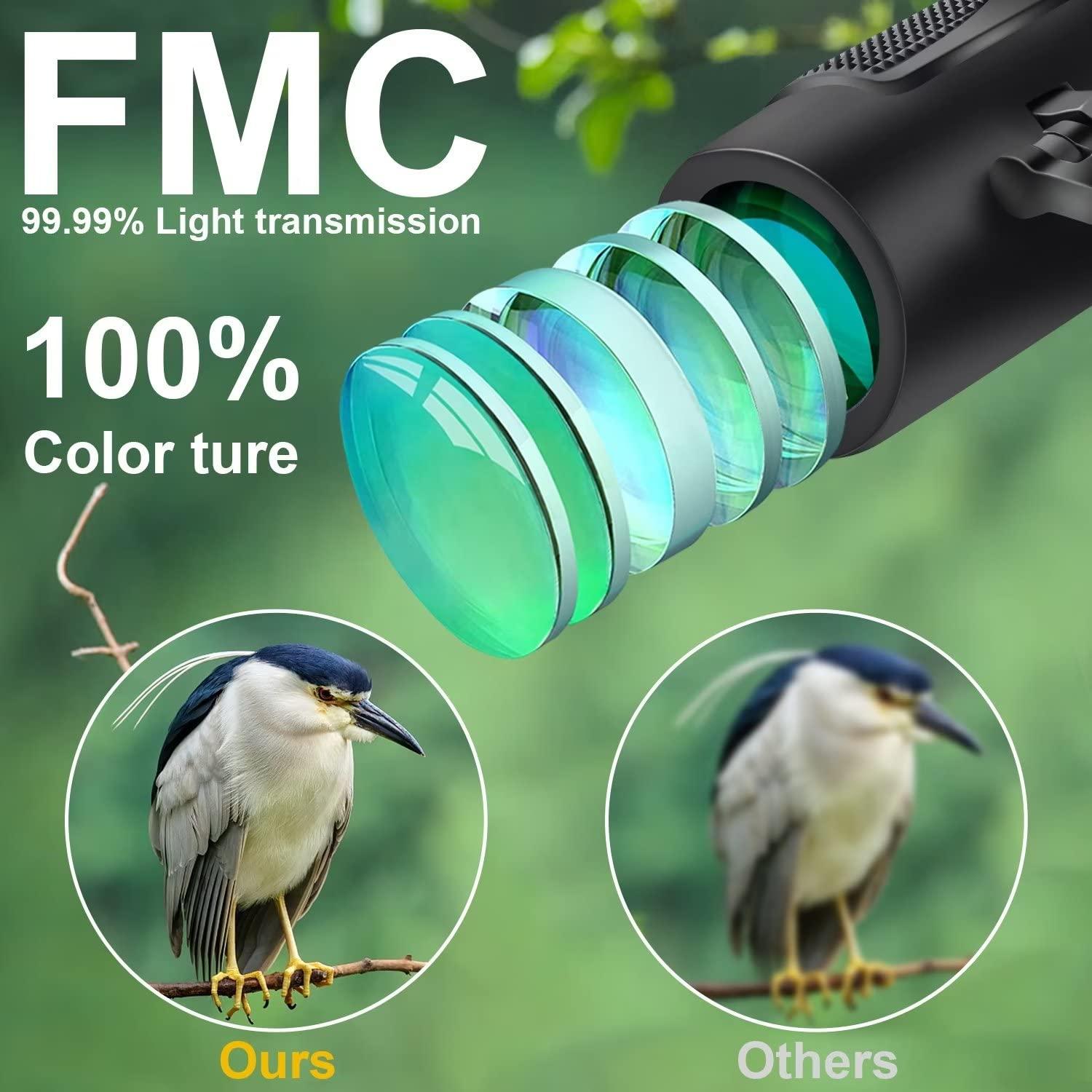 DRANBOL 12X25 Mini Pocket Binoculars for Adults Kids, Small Compact Binoculars for Bird Watching, Opera Concert - Image 3
