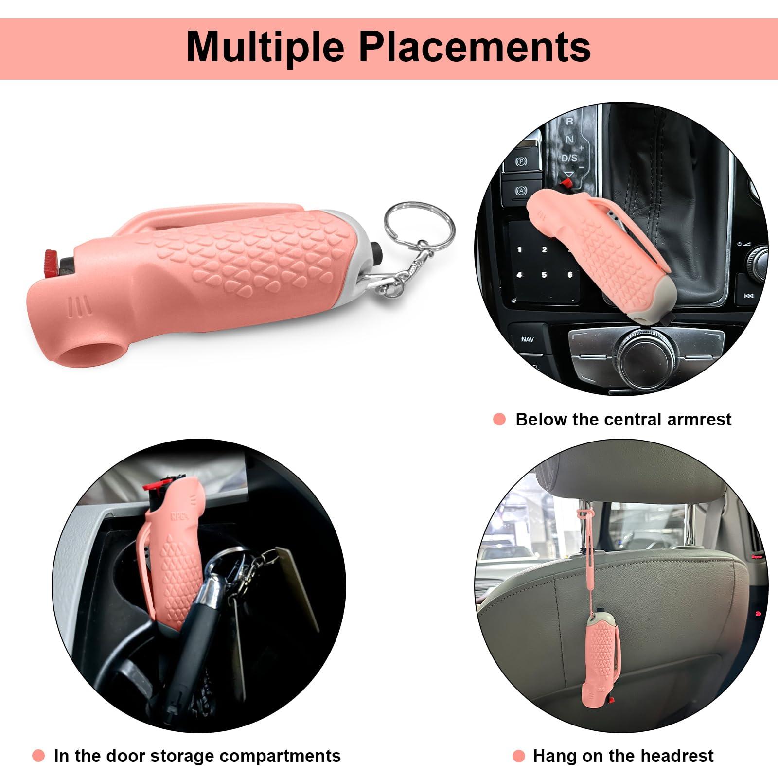RPG 3-in-1 OC Pepper Spray, Women Self Defense Weapons Kits with Seat Belt Cutter & Window Breaker, Safety Keychain Set for Women | Car Essentials | Made in USA - Image 4