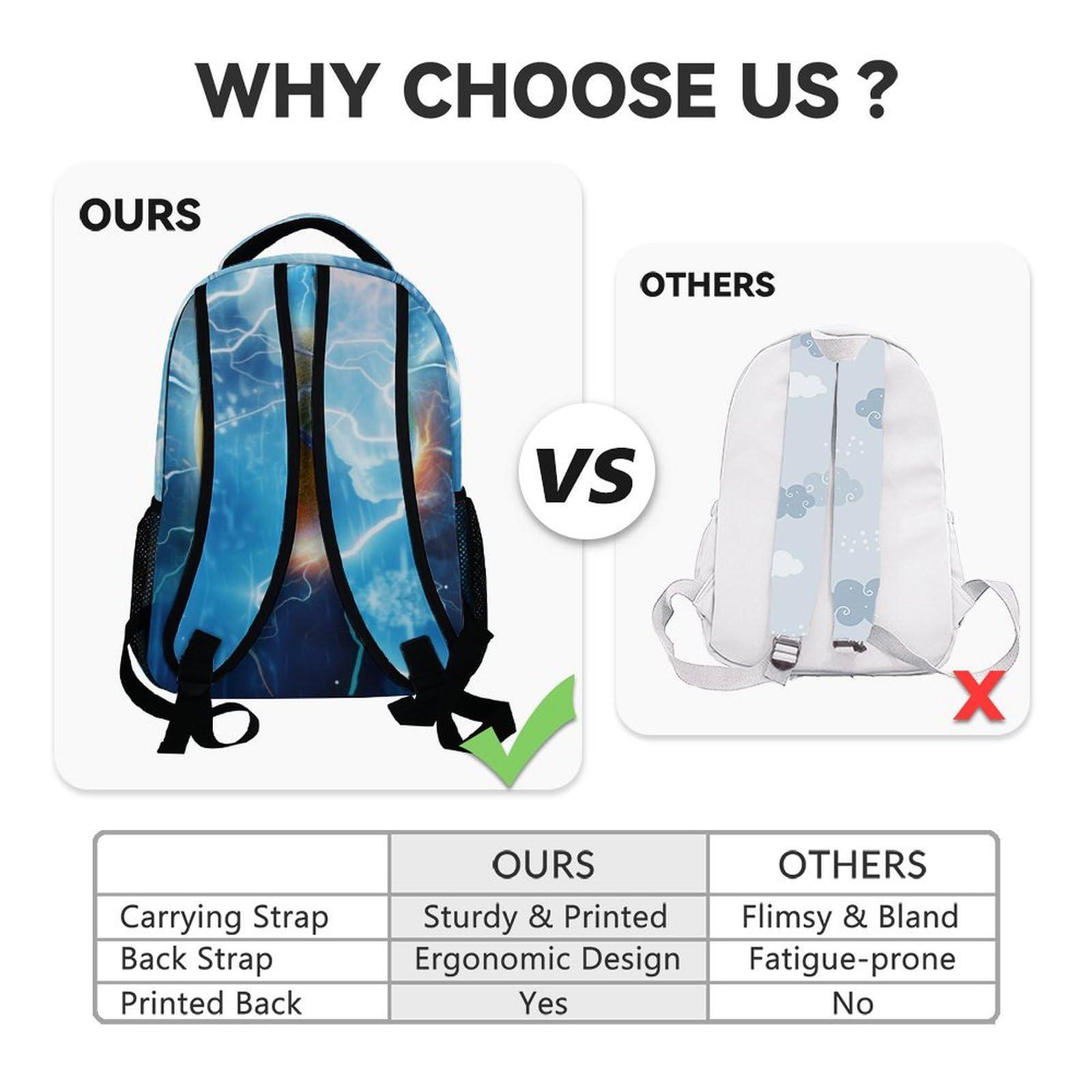 Custom Kids Backpack for Students - 17 Inch Tennis Backpacks for Middle School - Lightweight Durable Sports Bookbag - Image 6