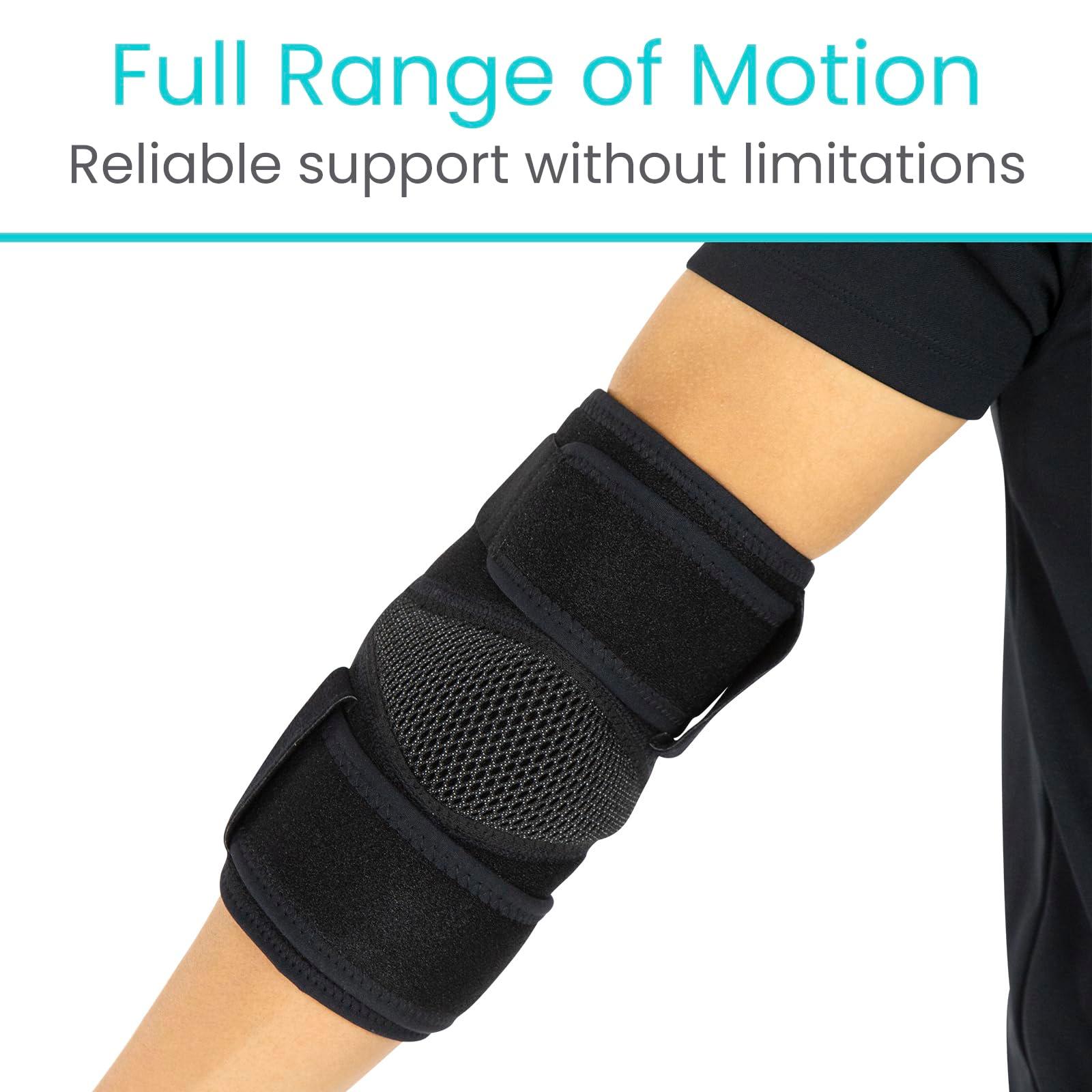Vive Elbow Brace - Tennis Compression Sleeve - Wrap for Golfers, Bursitis, Left or Right Arm - Tendonitis Support Strap for Golf, Men and Women - Epicondylitis and Sports Recovery - Image 9